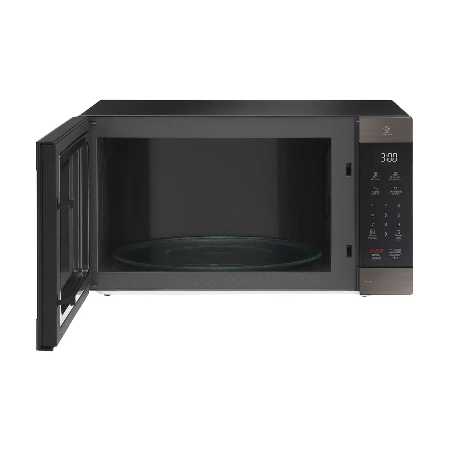 Horno de Microondas Smart Inverter LG 2 Pies Cúbicos Negro MS2097HST