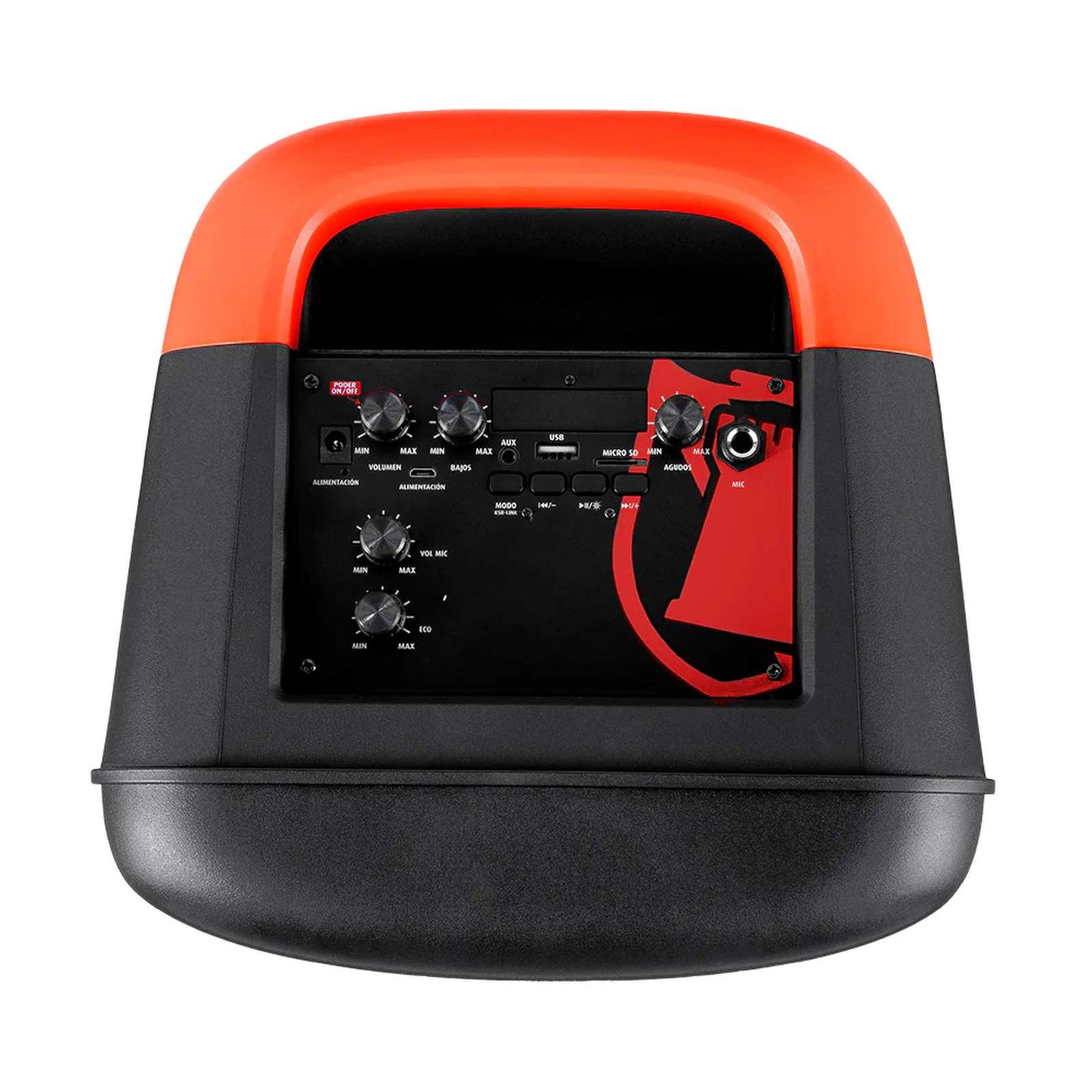 Bafle Recargable Kaiser 2x8 Pulgadas con Micrófono MSA-0109