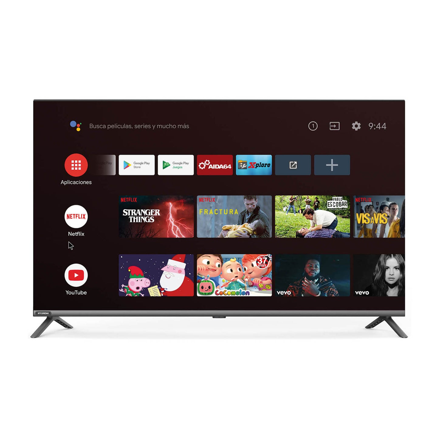 Televisión Pantalla 43 Pulgadas Hyundai Android TV FHD HYLED4321AIM