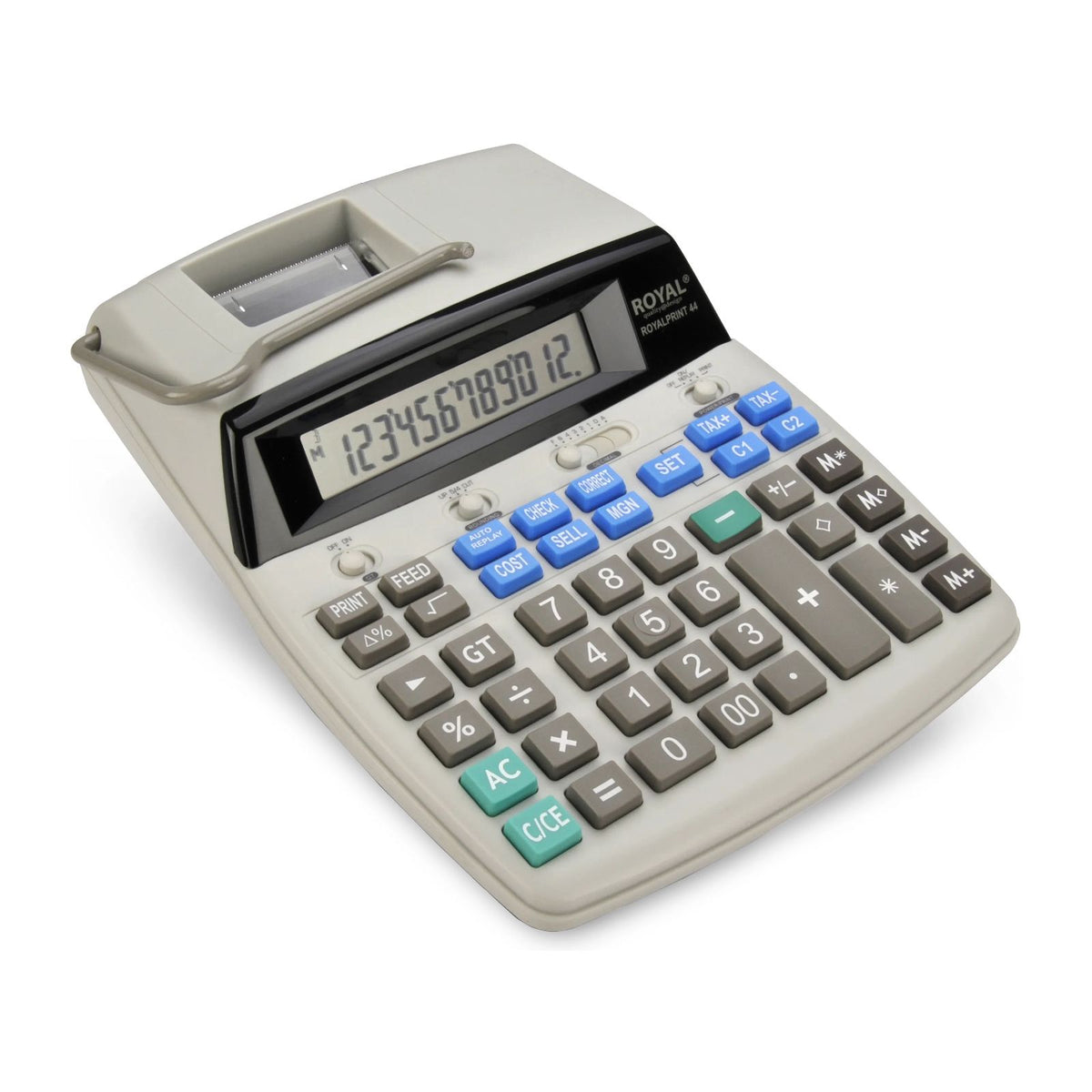 Calculadora de Escritorio Royal con impresora de 12 Dígitos Print 44