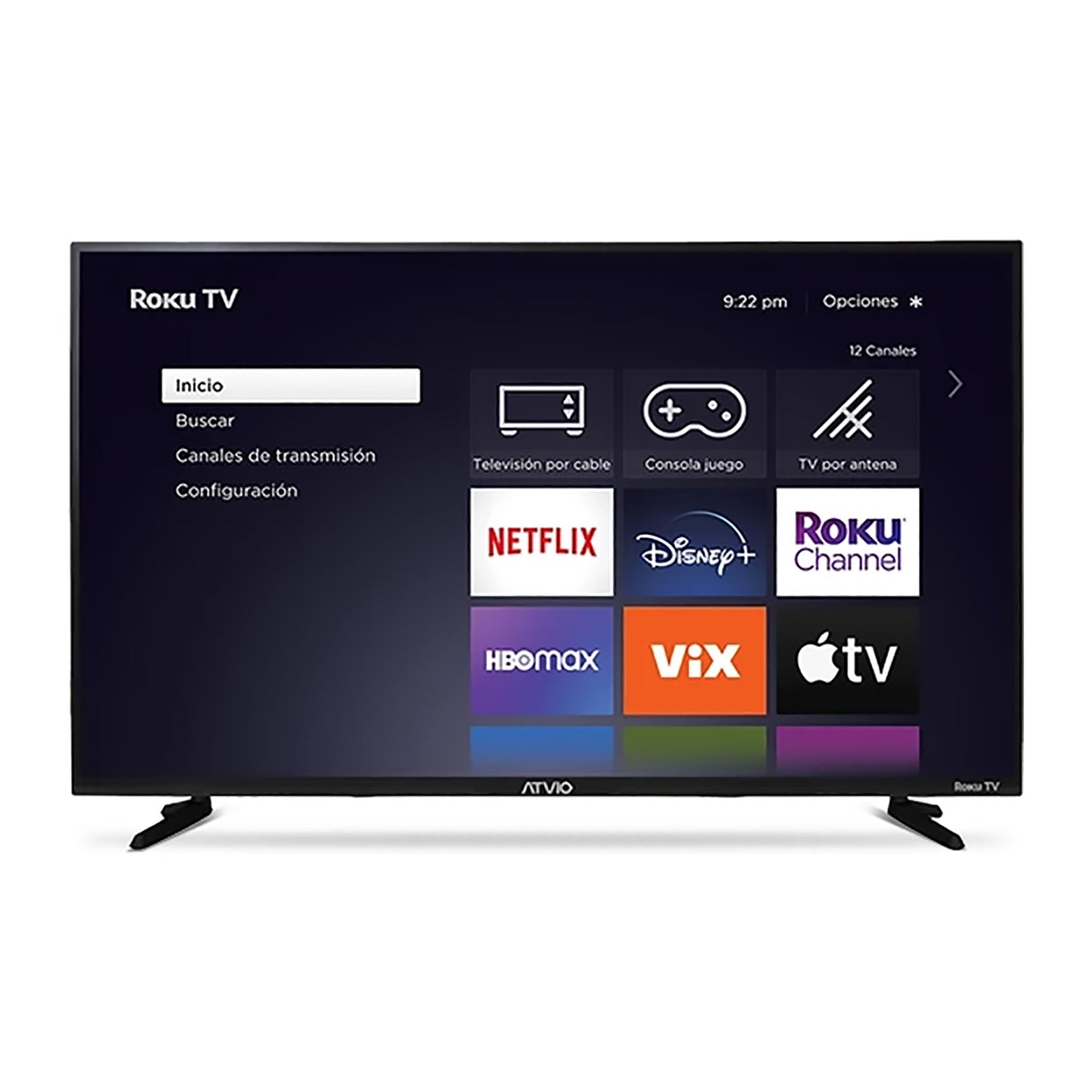 Televisión Pantalla 24 Pulgadas Atvio Roku TV HD ATV-24HDR