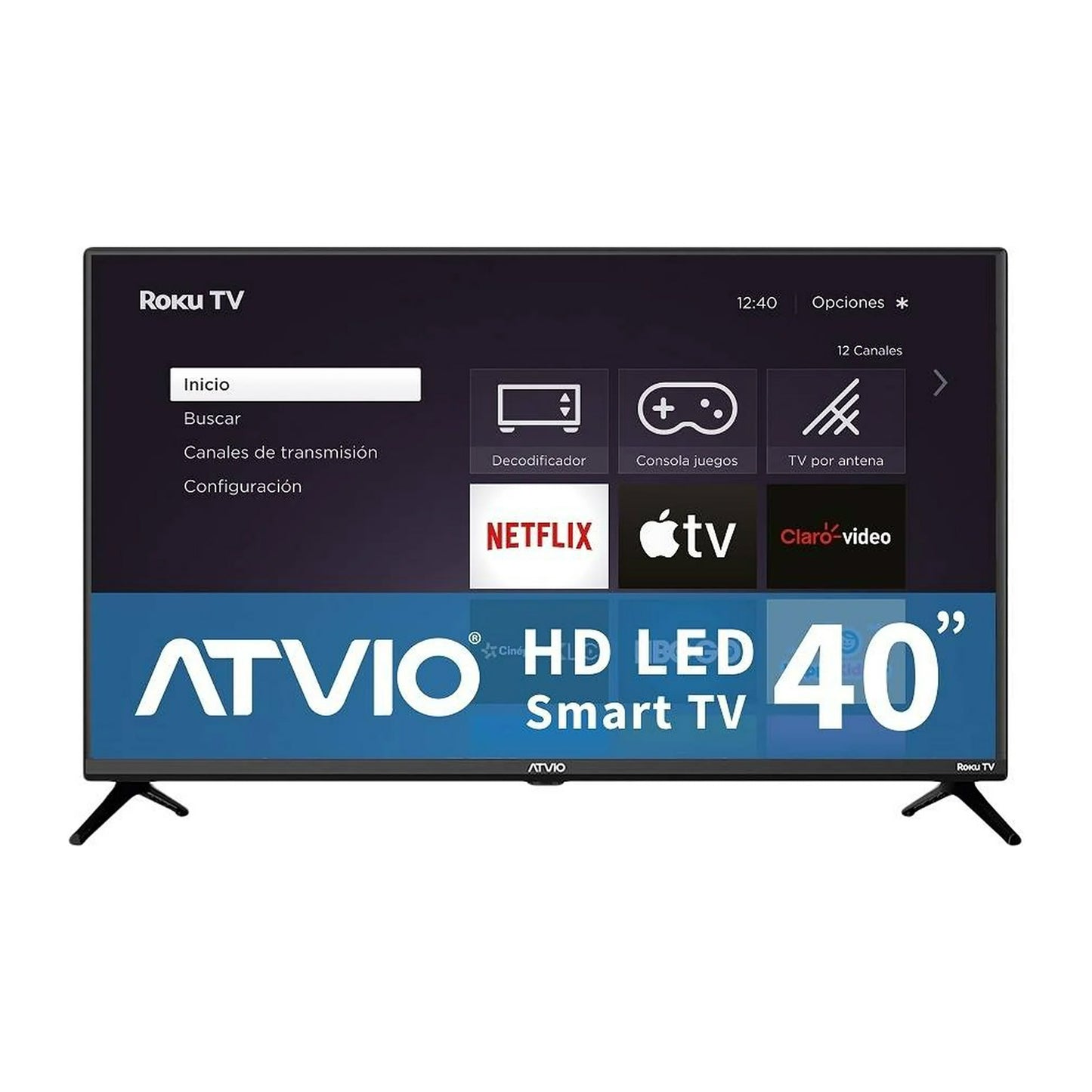 Televisión Pantalla 40 Pulgadas Atvio Roku TV FHD ATV-40HDR