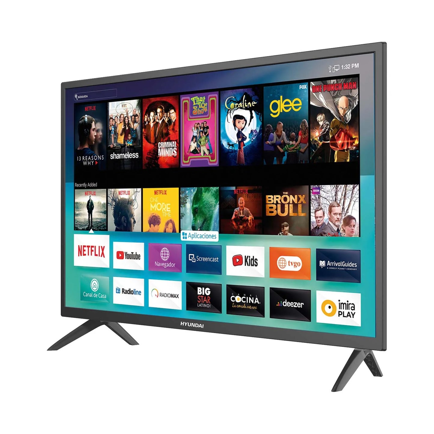 Televisión Pantalla 32 Pulgadas Hyundai Smart TV HD HYLED3249NIM