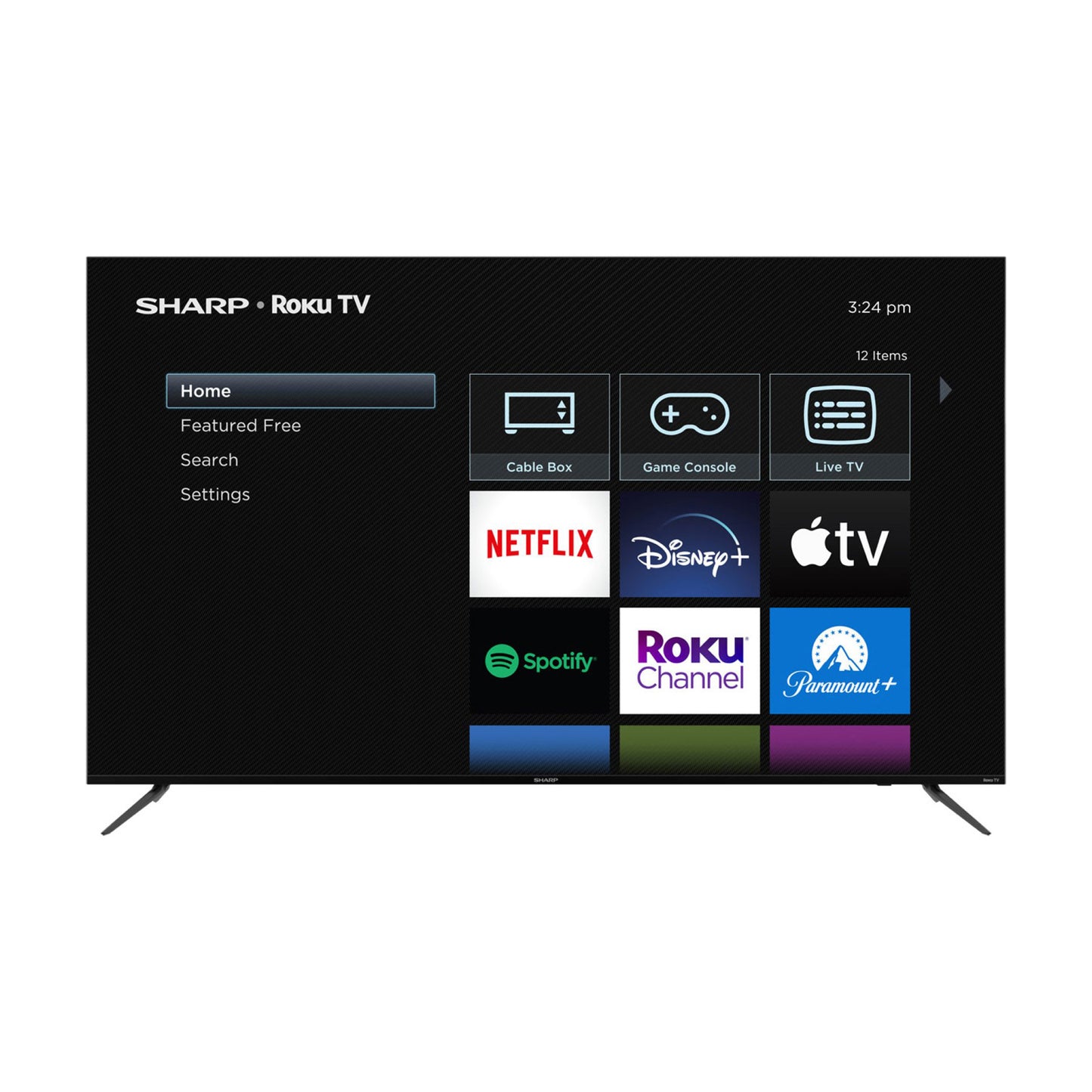 Televisión Pantalla 75 Pulgadas Sharp Roku TV 4K UHD 4TC75EL8UR