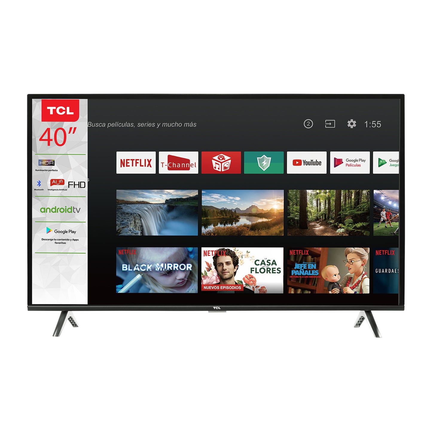 Televisión Pantalla 40 Pulgadas TCL Android TV FHD 40A321