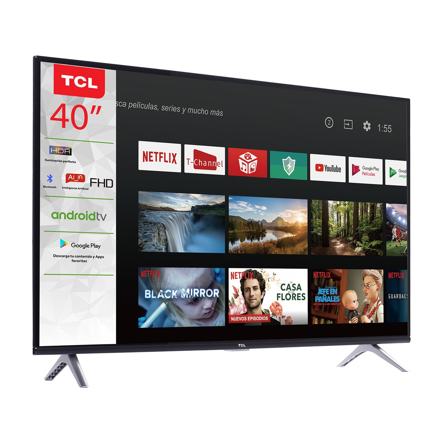 Televisión Pantalla 40 Pulgadas TCL Android TV FHD 40A321