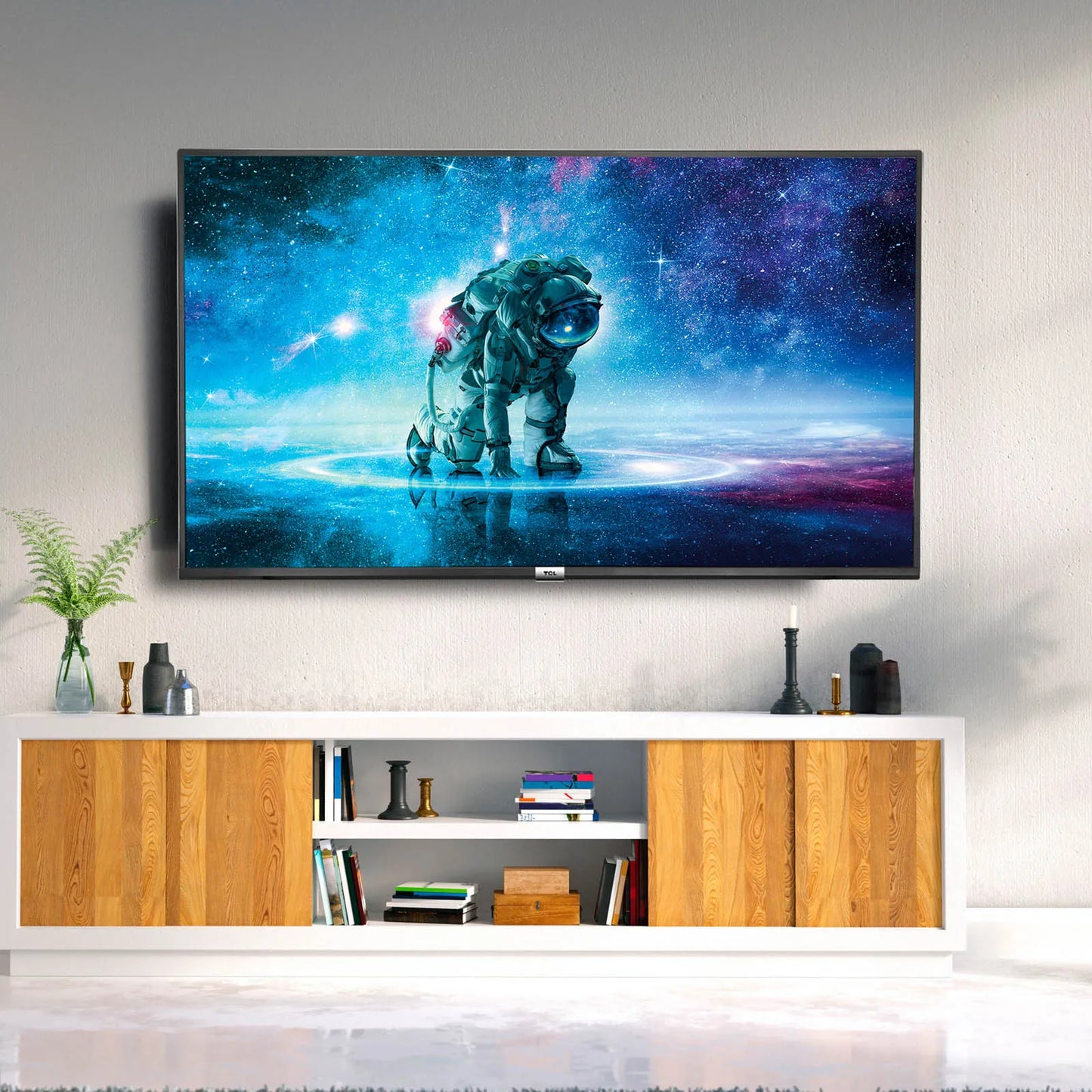 Televisión Pantalla 55 Pulgadas TCL Android TV 4K UHD 55A445