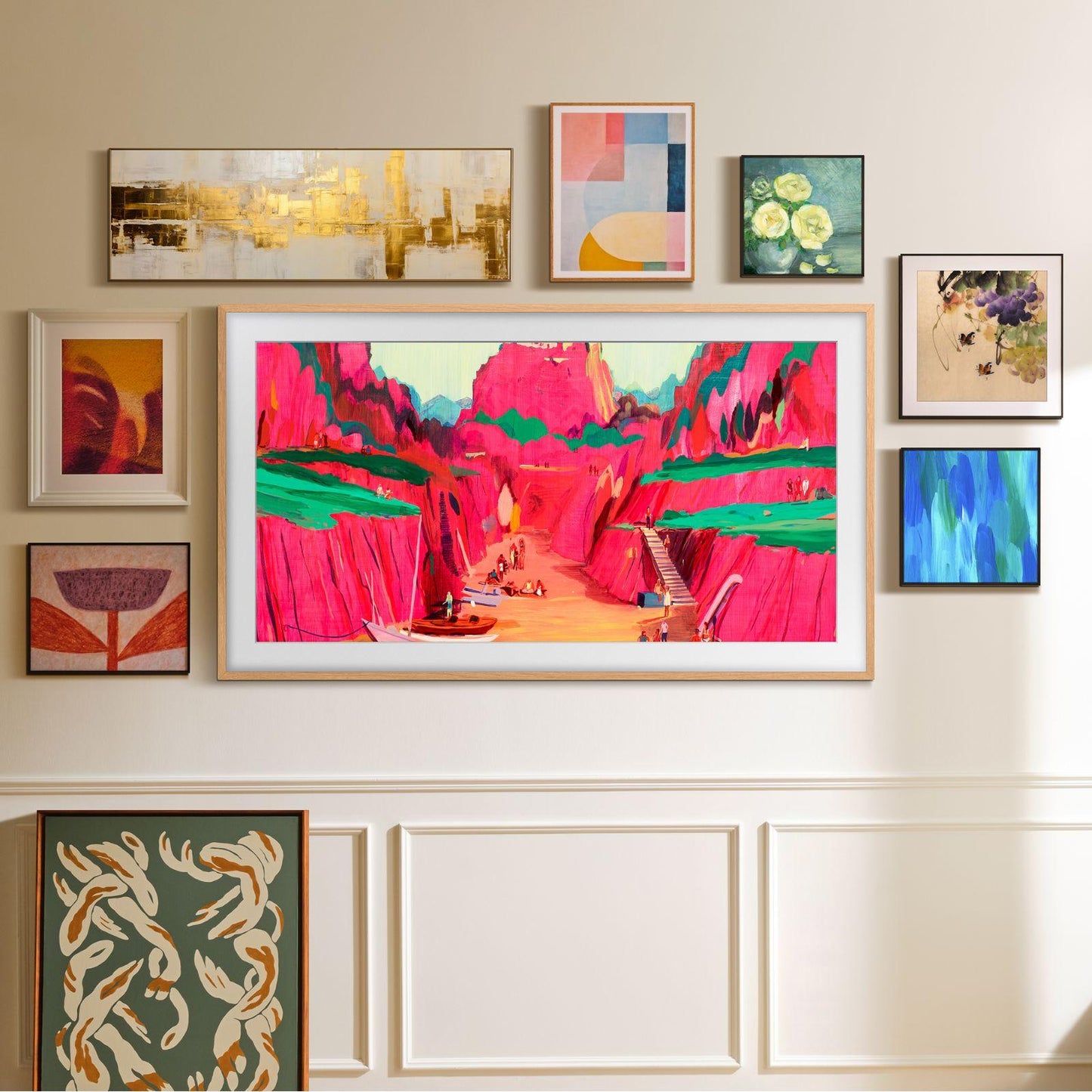 Televisión Pantalla 75 Pulgadas Samsung The Frame Pro Smart TV Neo QLED 4K UHD QN75LS03FWF