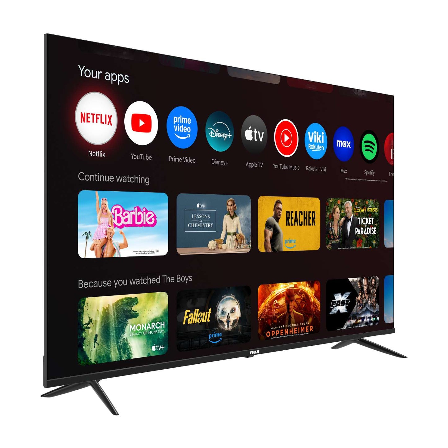 Televisión Pantalla 65 Pulgadas RCA Google TV 4K UHD R65M-U4G
