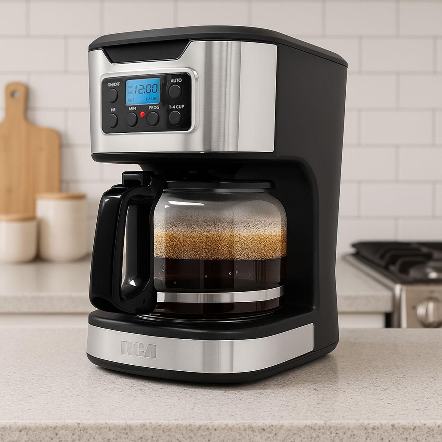 Cafetera Programable RCA 12 Tazas Negra RC-CAF3