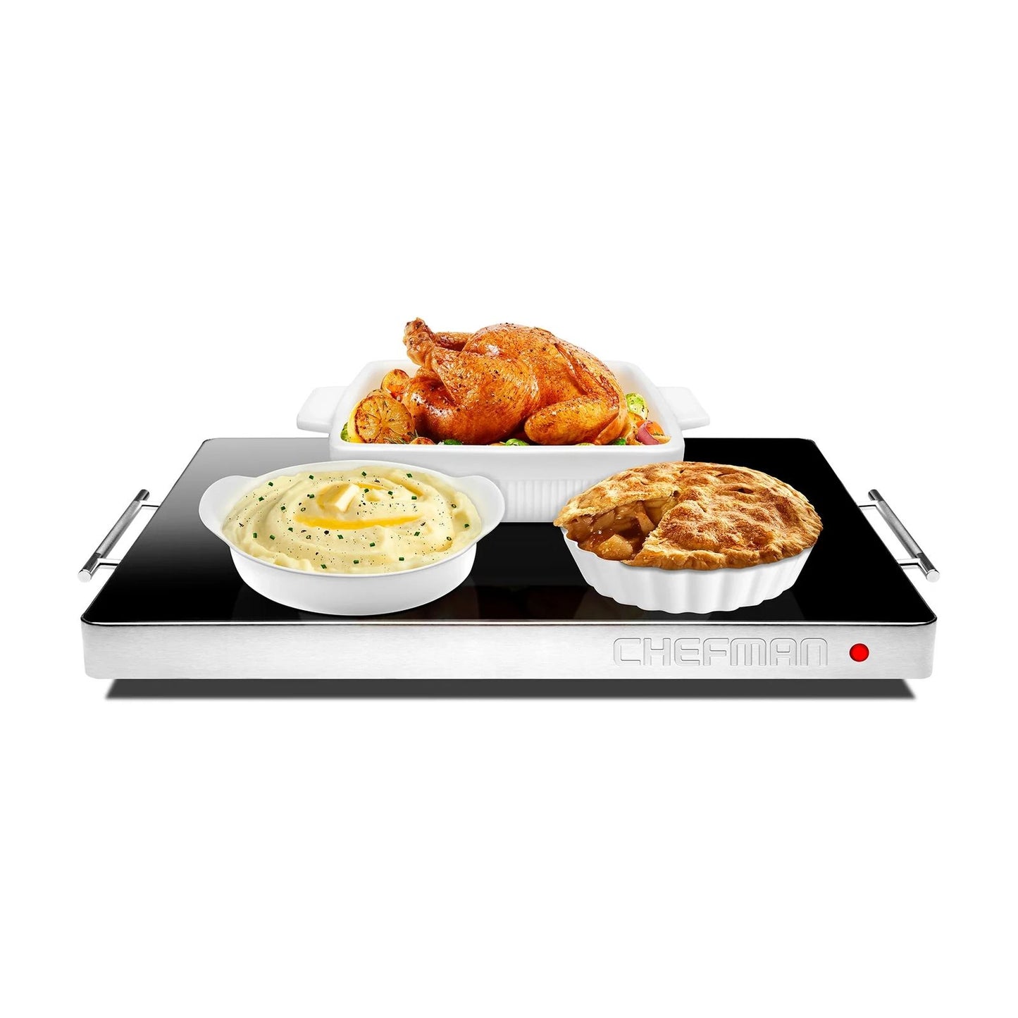 Bandeja de Calentamiento Chefman Tamaño Familiar RJ22-BLACK-TC