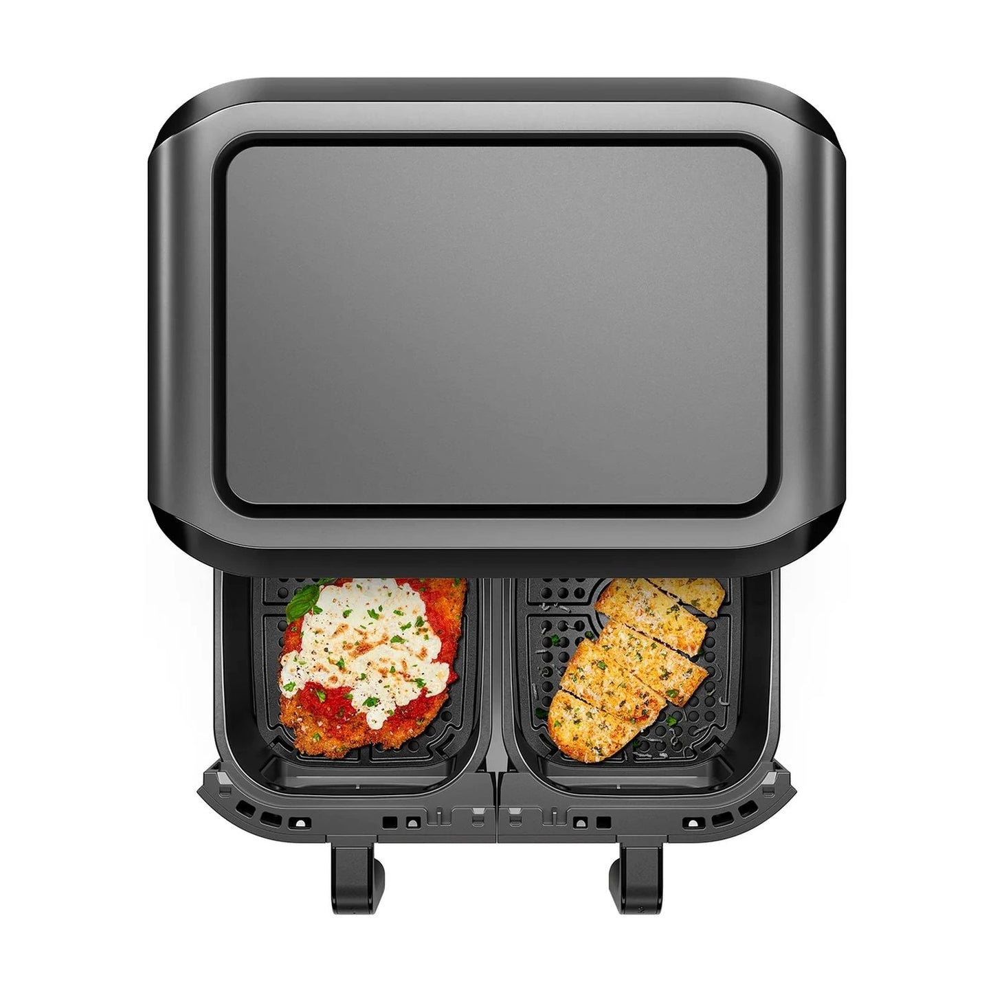 Freidora de Aire Chefman TurboFry Doble Canasta 5.6 Litros Negra RJ38-SQPF-3TDB