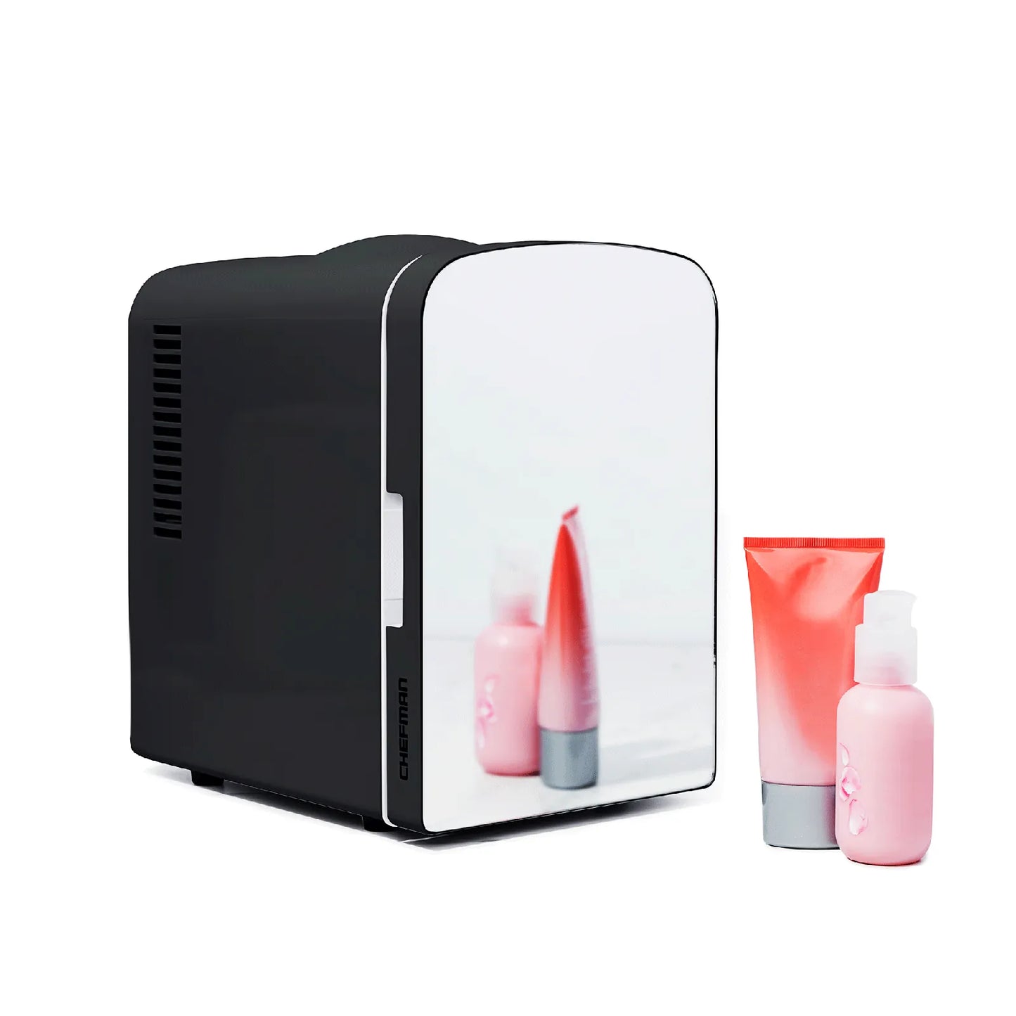 Mini Refrigerador Chefman 4 Litros con Espejo Negro RJ48-M