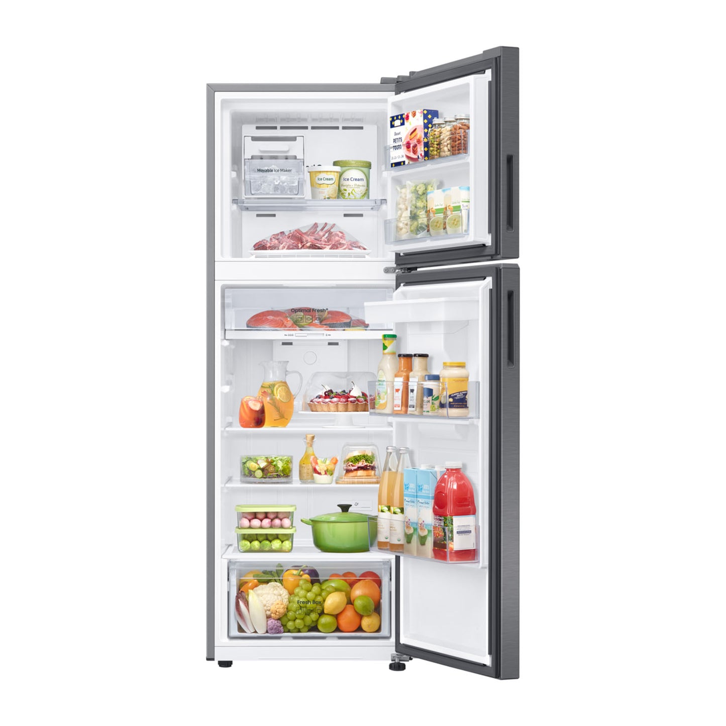 Refrigerador Samsung 11 Pies Cúbicos AI Top Mount Gris RT31DG5724S9