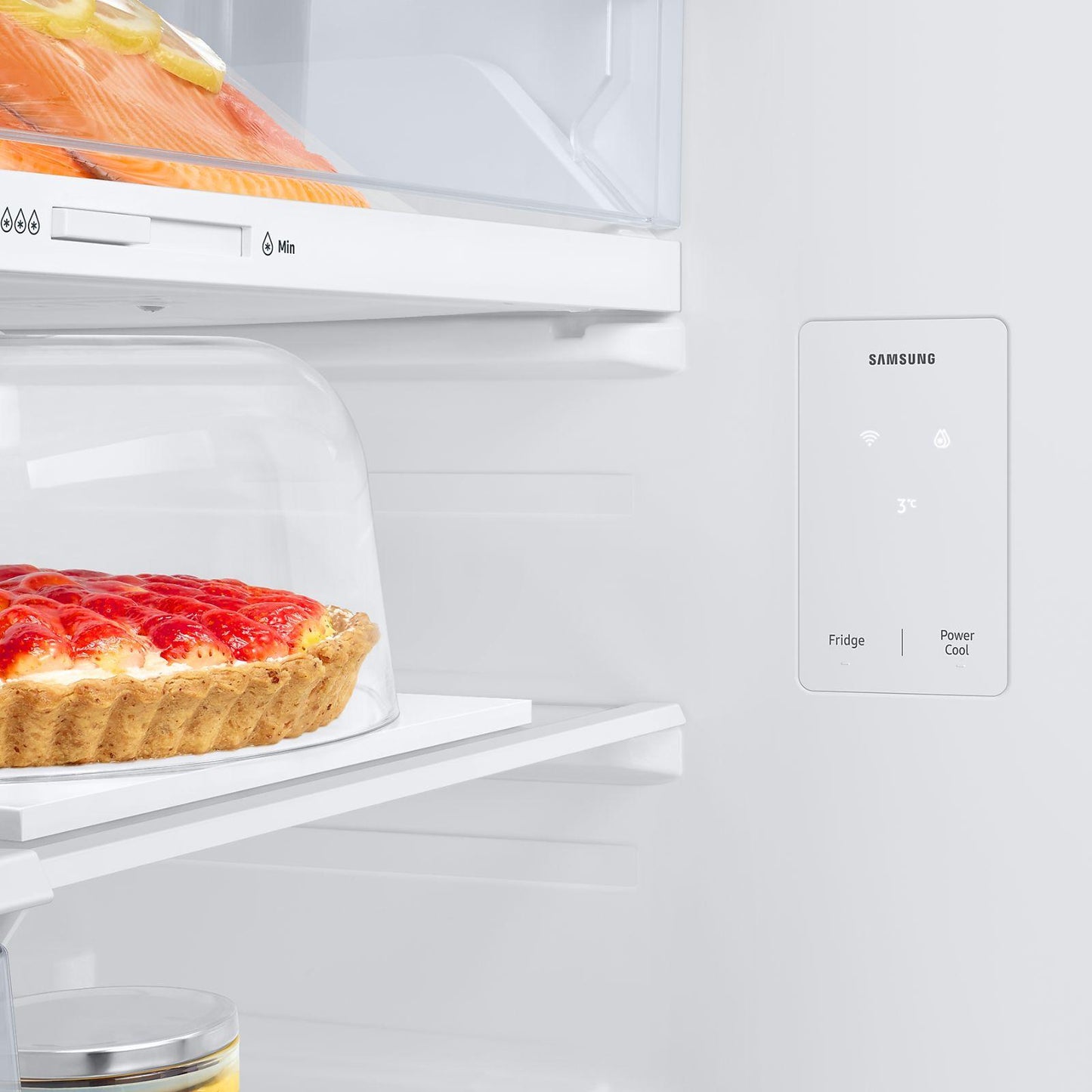 Refrigerador Digital Inverter Samsung 14 Pies Cúbicos Top Mount con Despachador de Agua Gris RT38DG6734S9