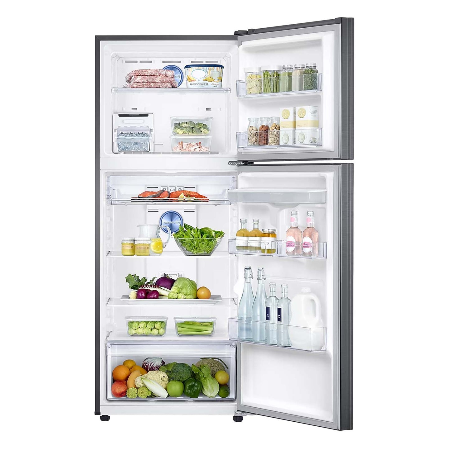 Refrigerador Samsung Top Mount 14 Pies Cúbicos Negro con Despachador de Agua RT38A5930BS