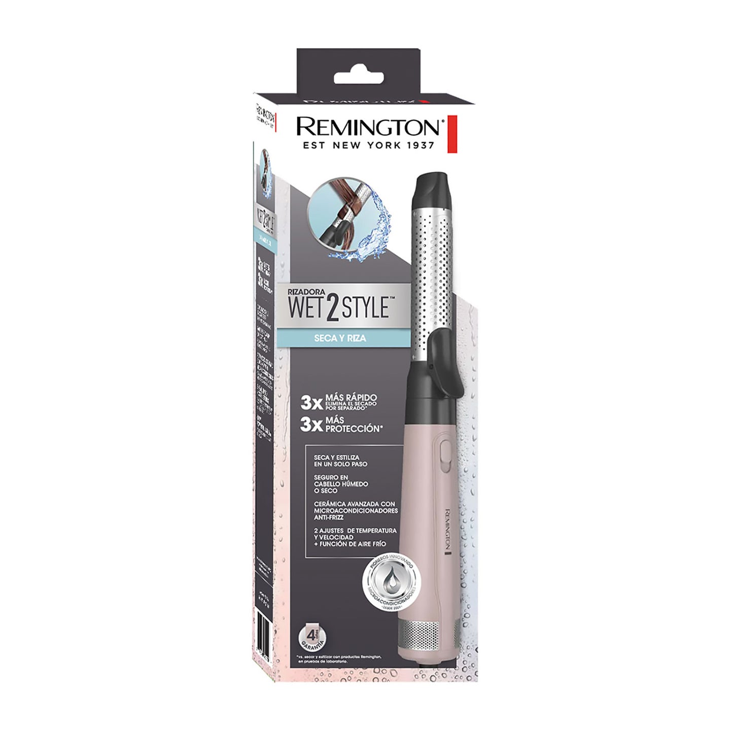Rizador Remington Wet2Style para Cabello Humedo y Seco AS14A
