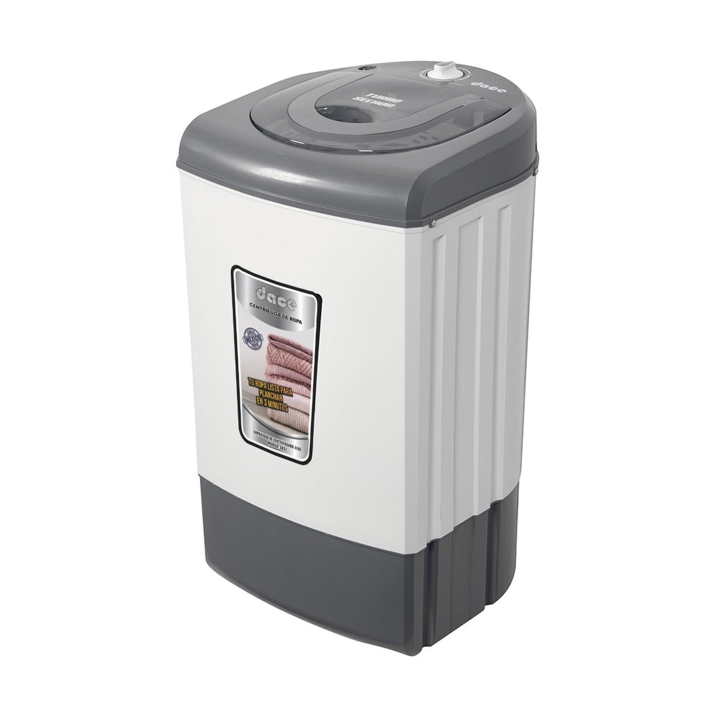 Centrifugadora de Ropa Dace 8 Kilos Blanca SD-37