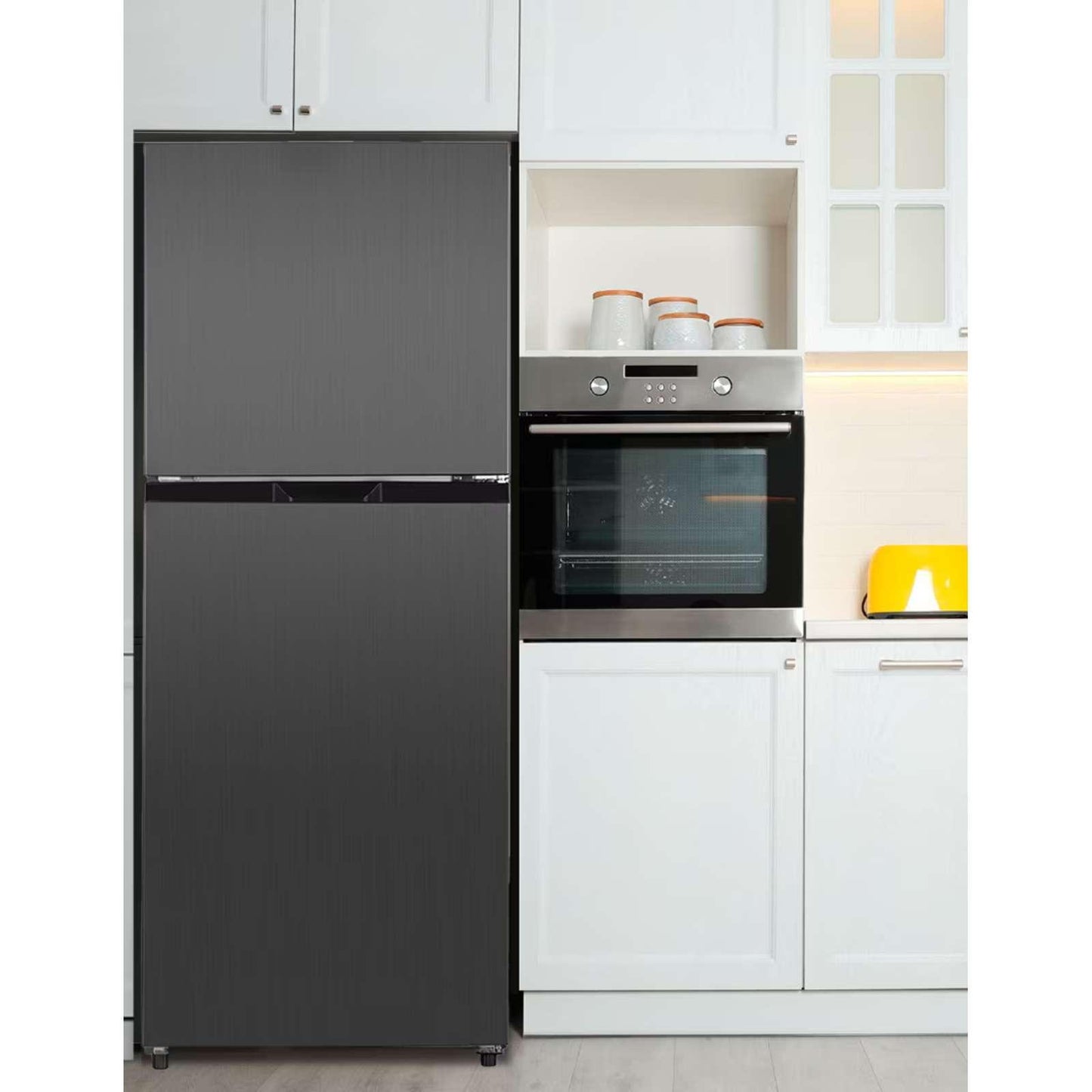 Refrigerador TCL 12 Pies Cúbicos Top Mount Gris TDD12B