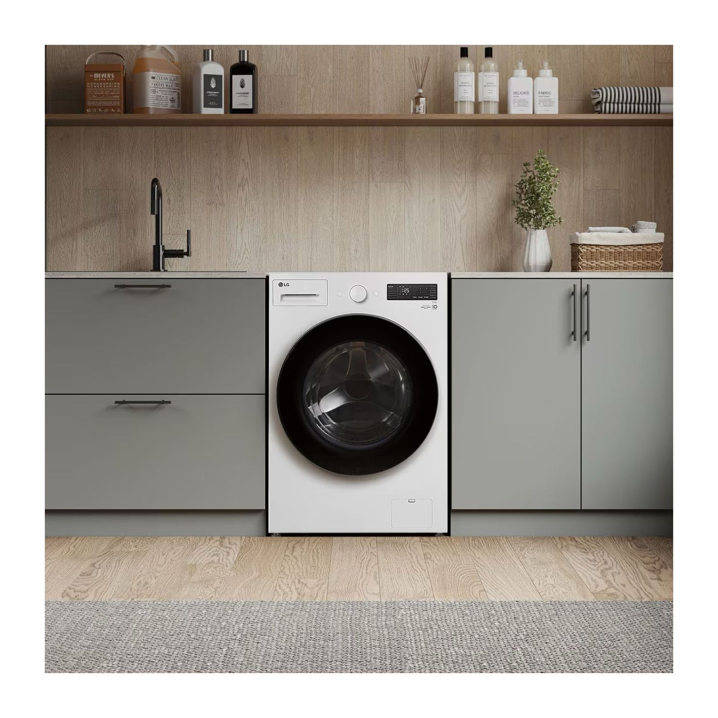Lavasecadora AI DD LG 20 Kilos Carga Frontal Blanca WD20EWNTS6P