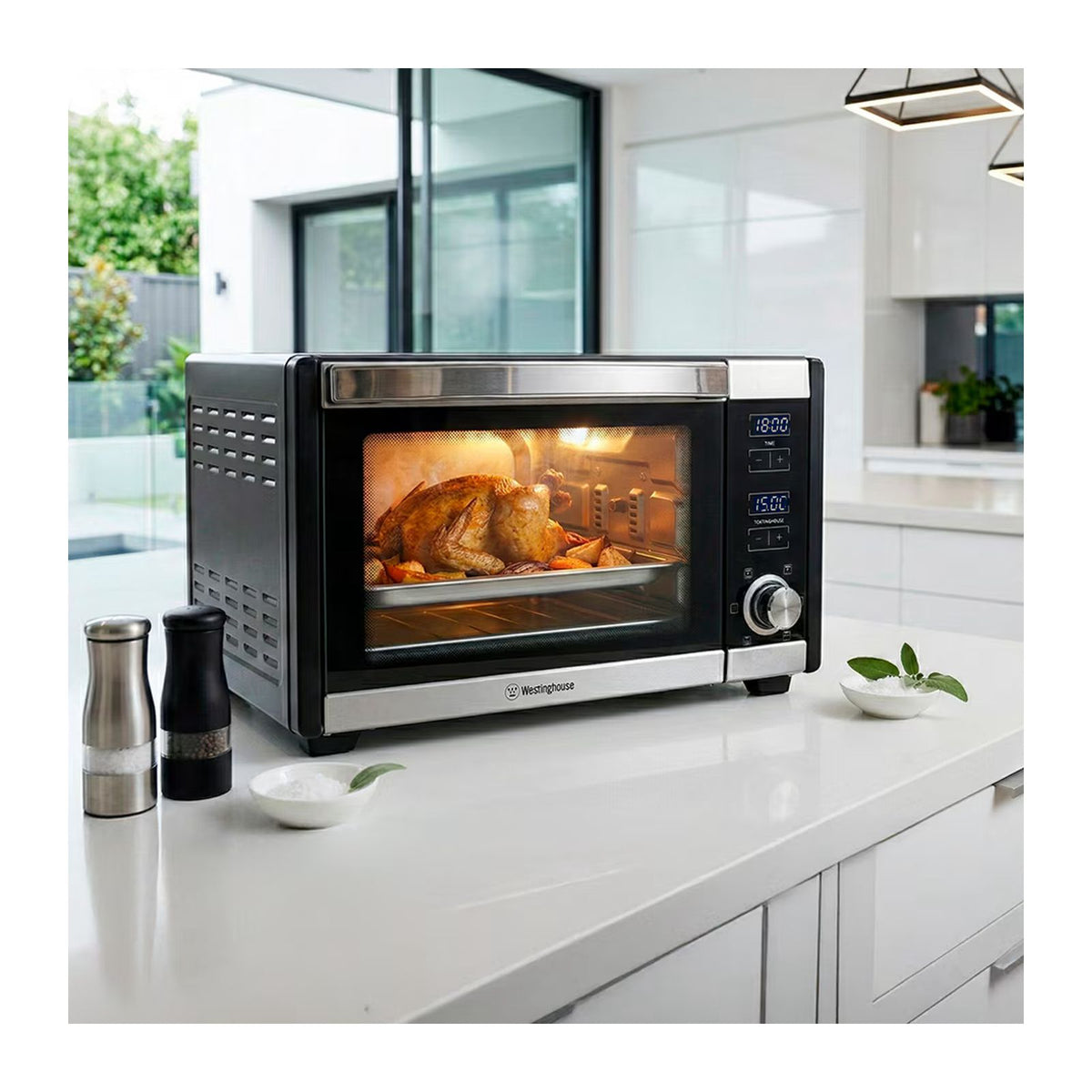 Horno Eléctrico Westinghouse 35 Litros Negro WKTOA28