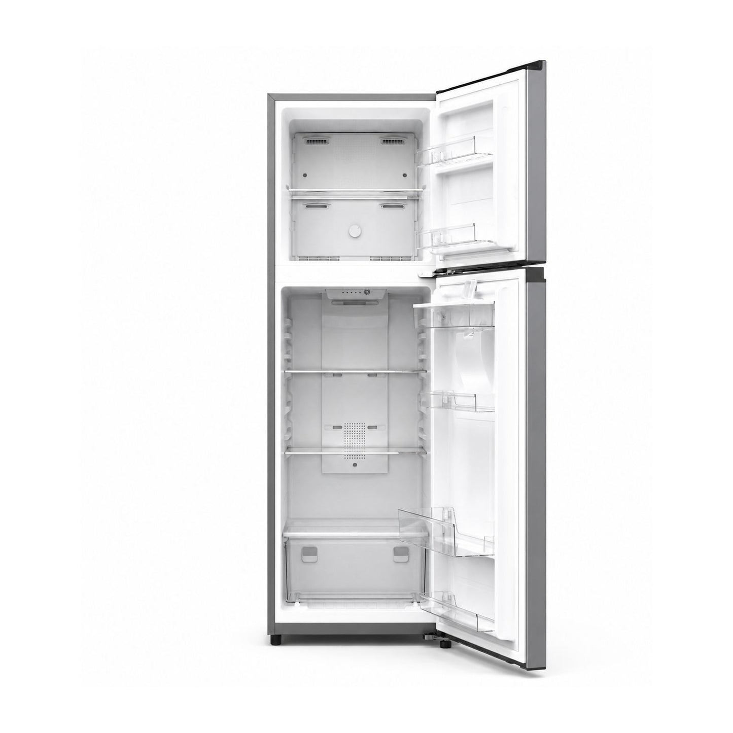 Refrigerador Aucma 9 Pies Cúbicos Top Mount Gris WRTM09GLFX