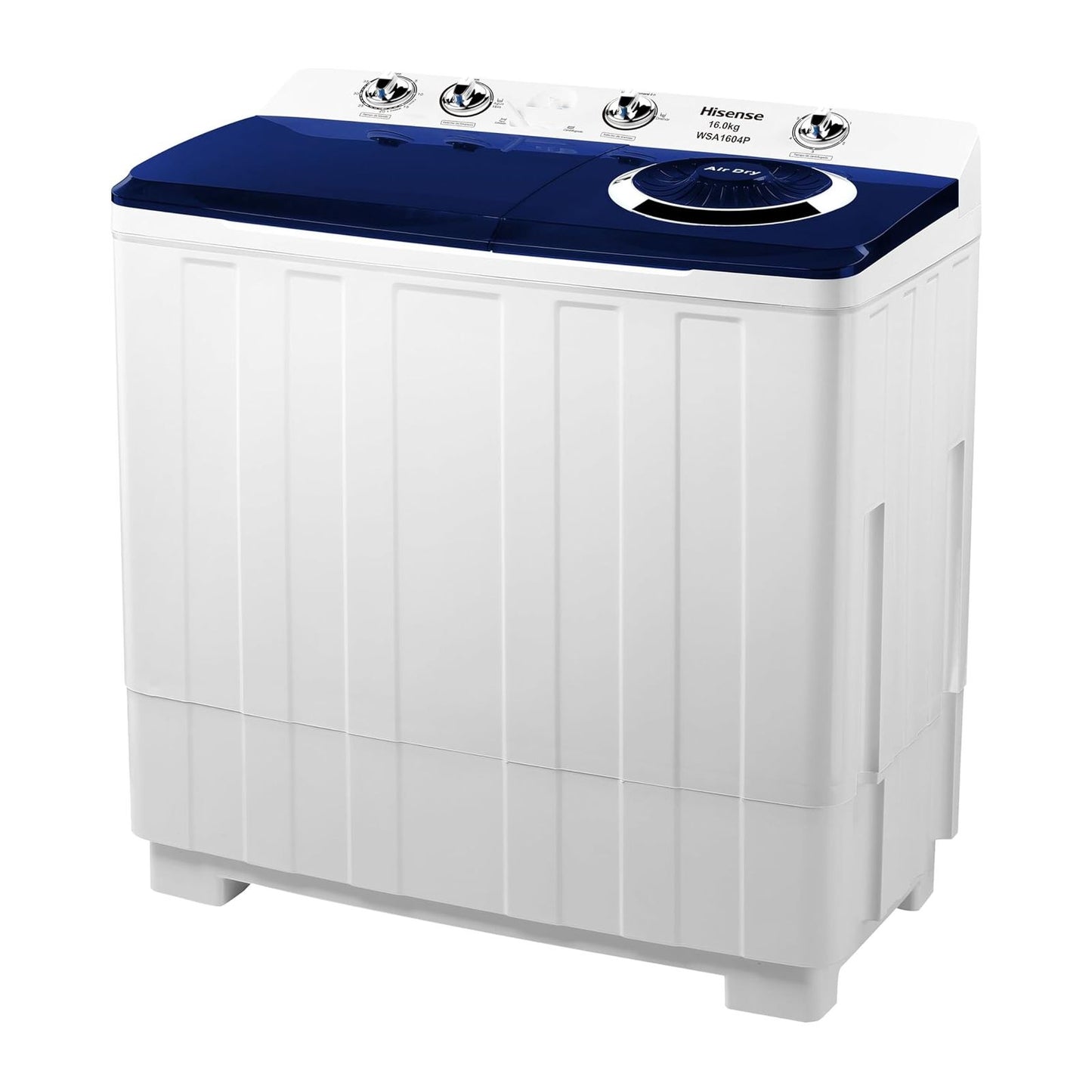 Lavadora Semiautomática Doble Tina Hisense 16 Kilos Blanco WSA1604P