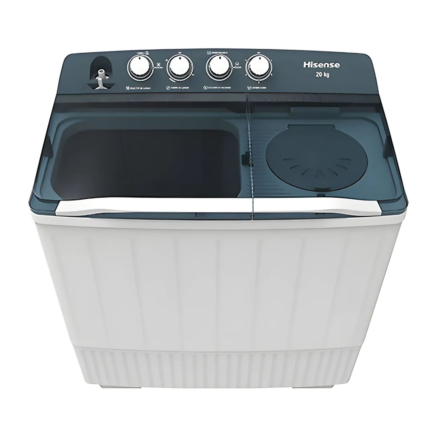 Lavadora Semiautomática Doble Tina 20 Kilos Hisense WSA2001P