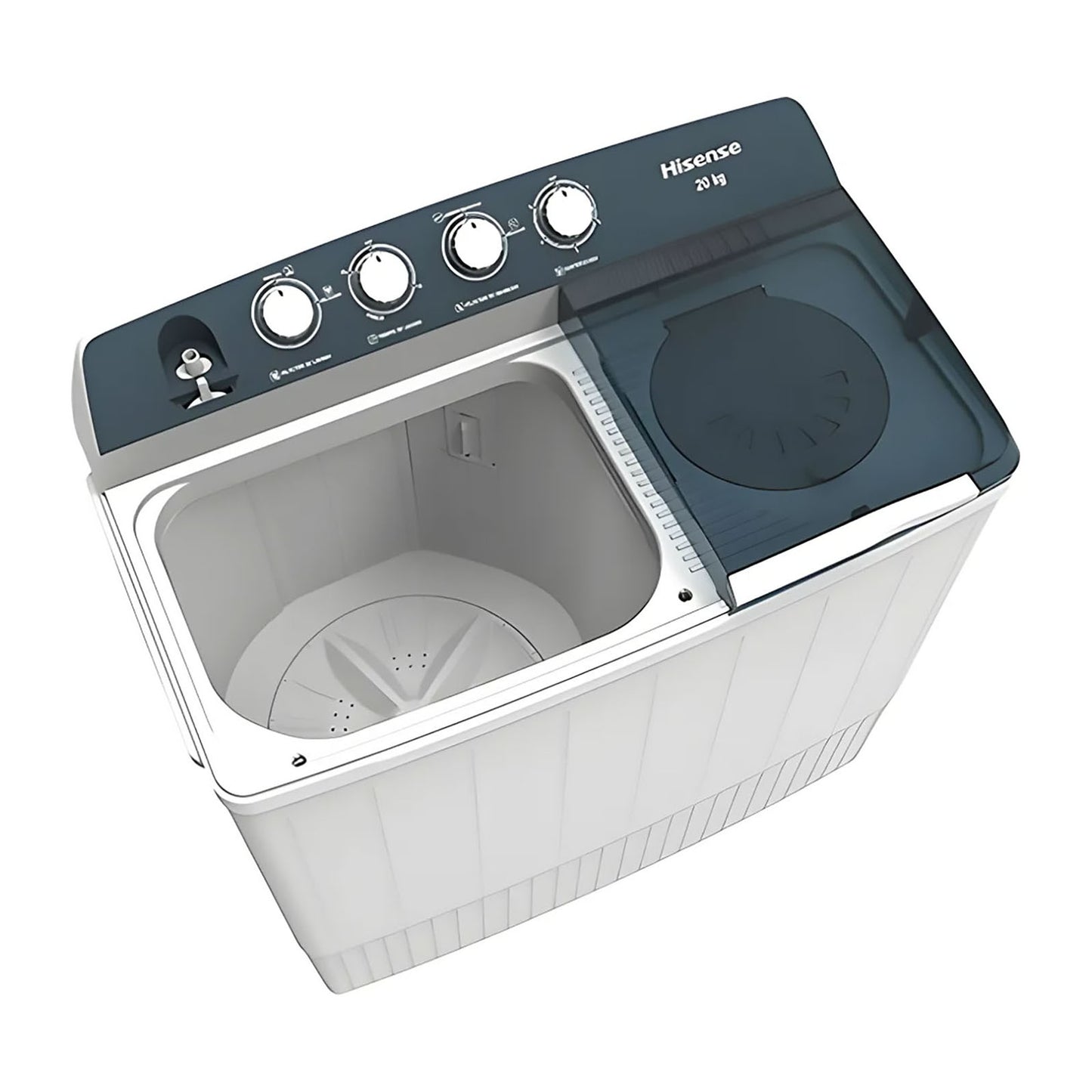 Lavadora Semiautomática Doble Tina 20 Kilos Hisense WSA2001P