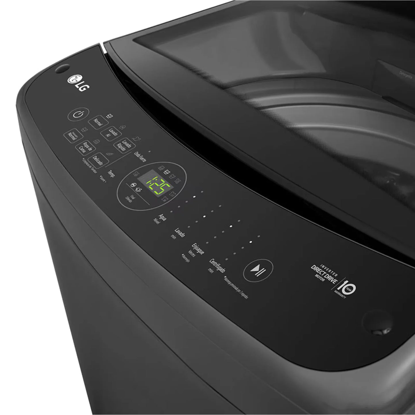 Lavadora LG 18 Kilos Carga Superior Negra WT18MV6