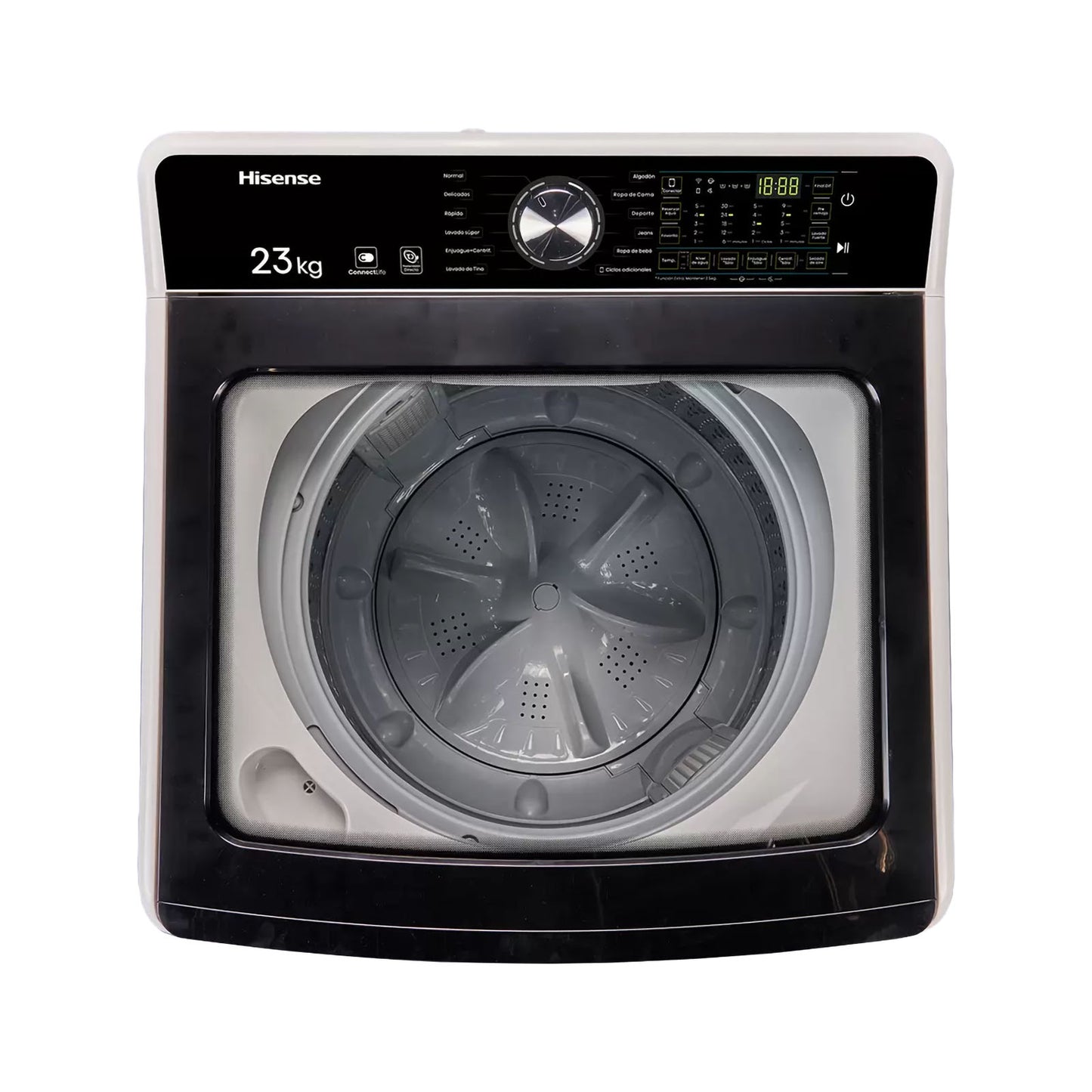 Lavadora Hisense 23 Kilos Carga Superior Blanca WT3T2323UW