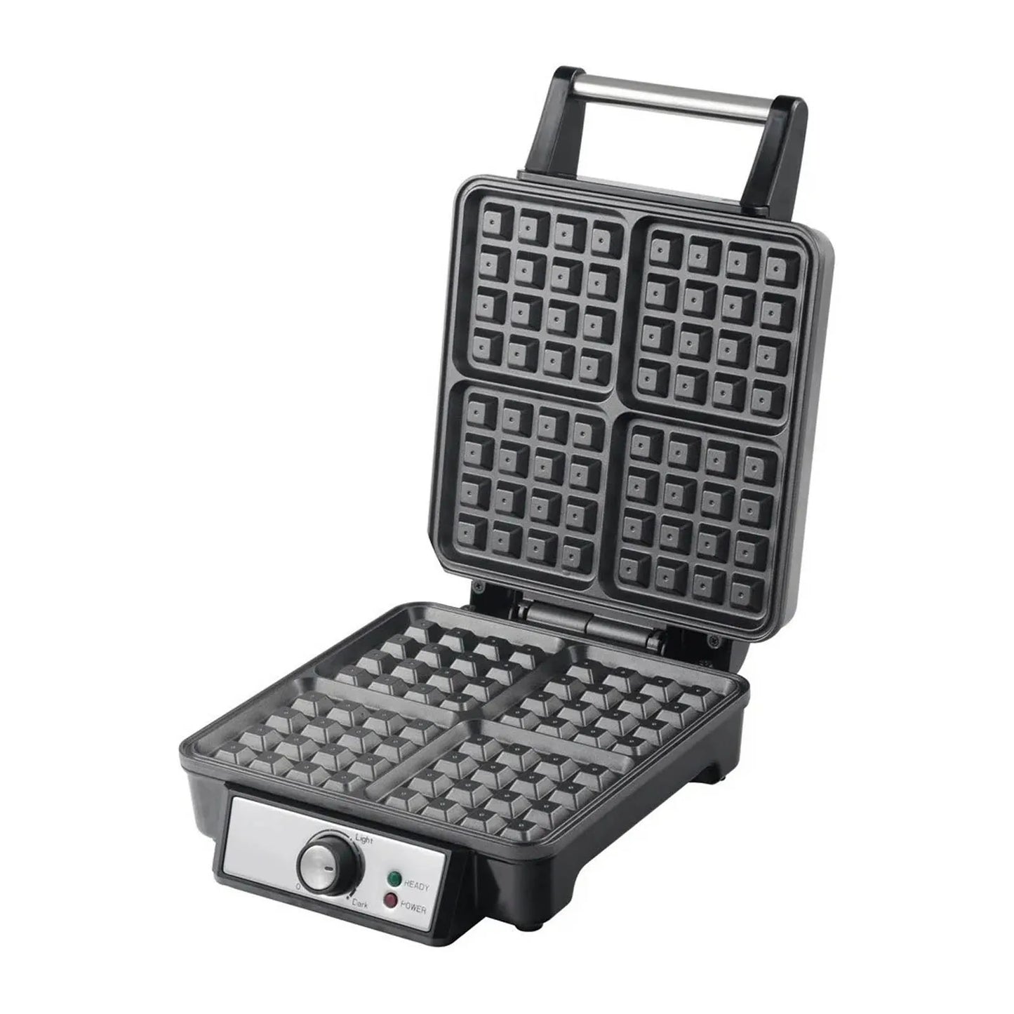 Wafflera Belga MasterChef Heat Premium 4 Rebanadas Acero MK-WM-4SS