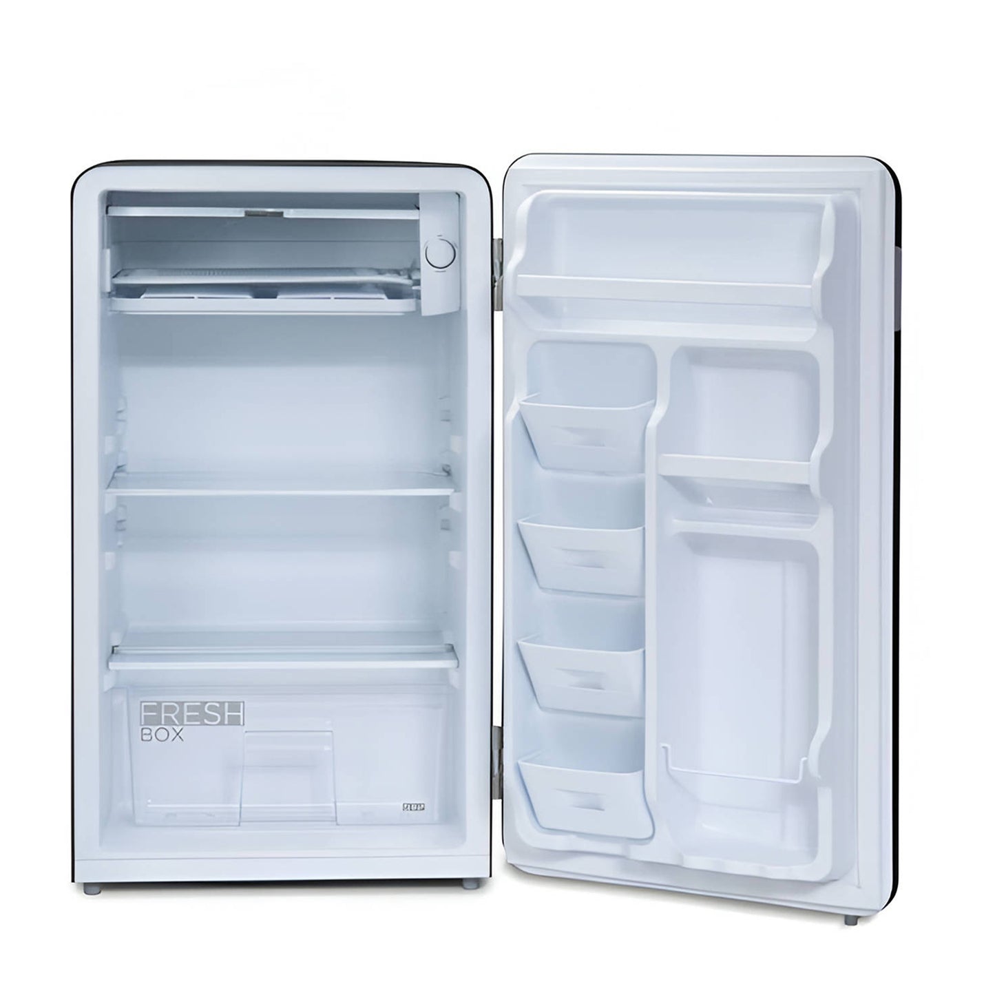 Frigobar Midea 4 Pies Cúbicos Retro Look Negro MDRD93CCNBLAC