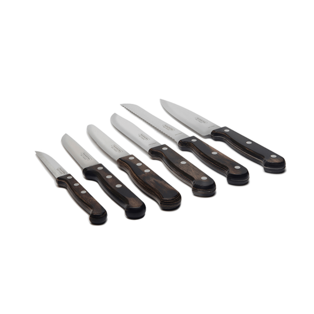 Juego de Cuchillos Tramontina 14 Piezas con Base de Madera 32200-193