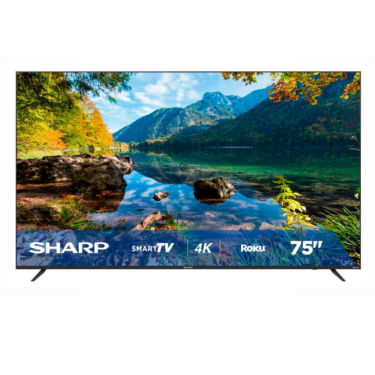 Televisión Pantalla 75 Pulgadas Sharp Roku TV 4K UHD TV 4TC75DL7UR