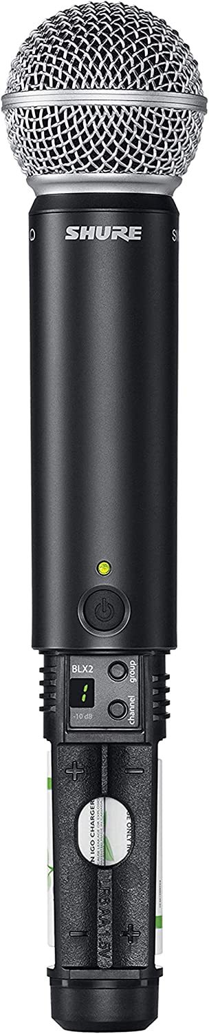 Sistema inalámbrico con micrófono de mano para voz SHURE BLX24-PG58