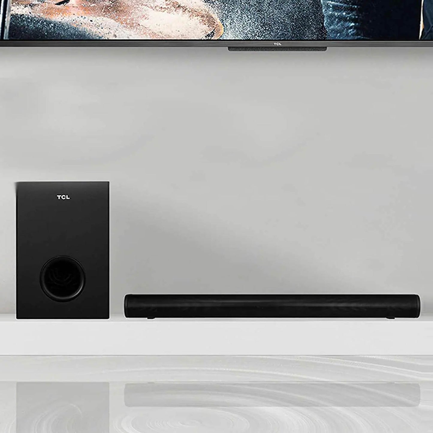 Barra de Sonido TCL 2.1 Canales con Subwoofer Negro S522W