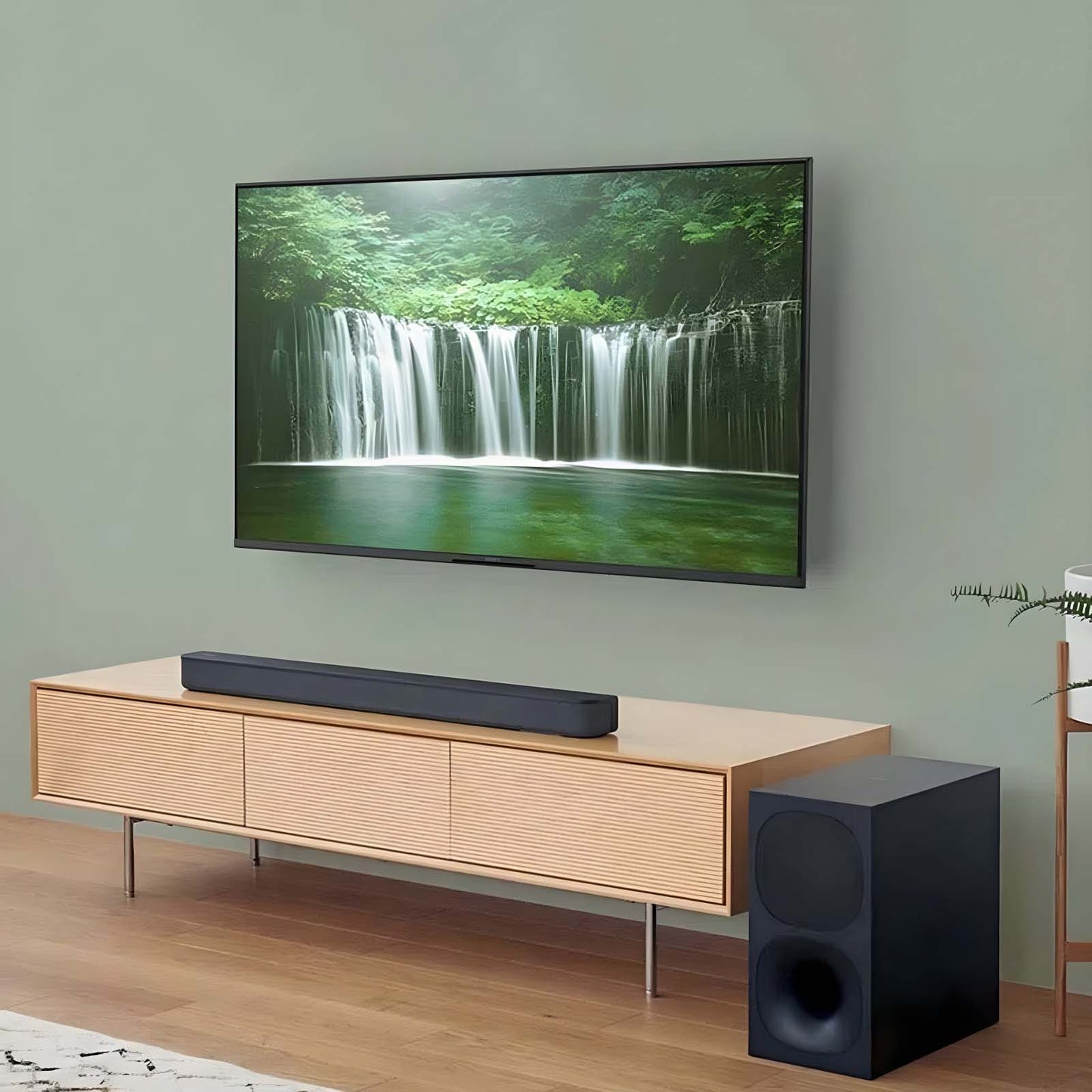 Barra de Sonido Sony 2.1 Canales con Subwoofer Negro HT-S400