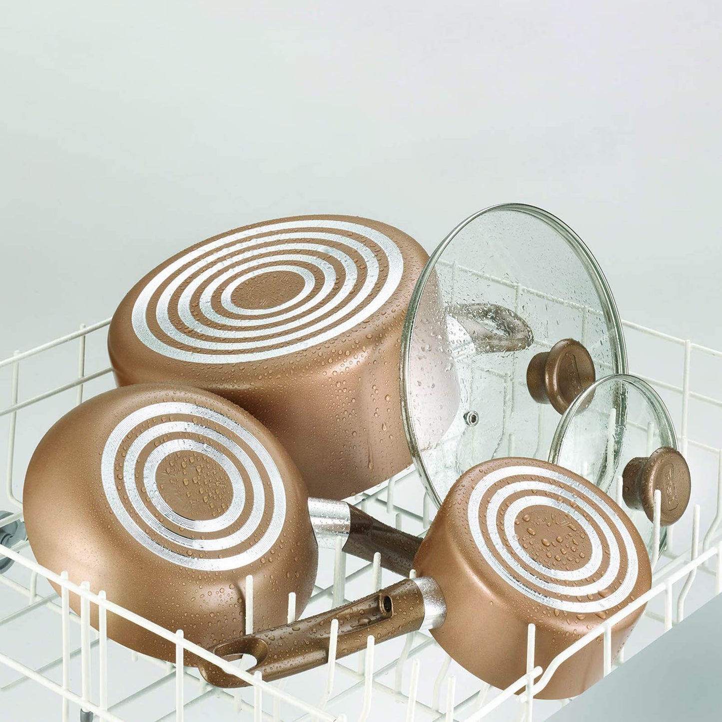 Bateria de cocina TFAL antiadherente indicador thermo spot B036SE64BRONZ