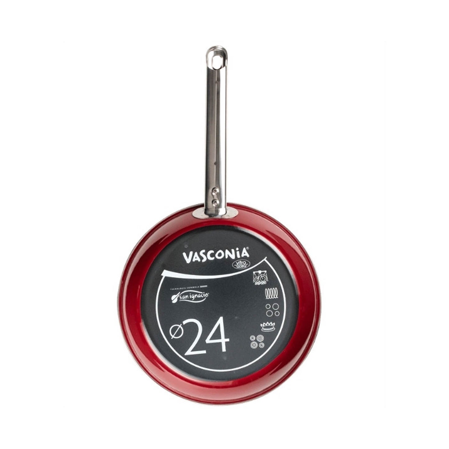 Batería de Cocina Vasconia Elegance de 8 Piezas de Vitroacero® Color Vino con Duraflon® PRO 4038187