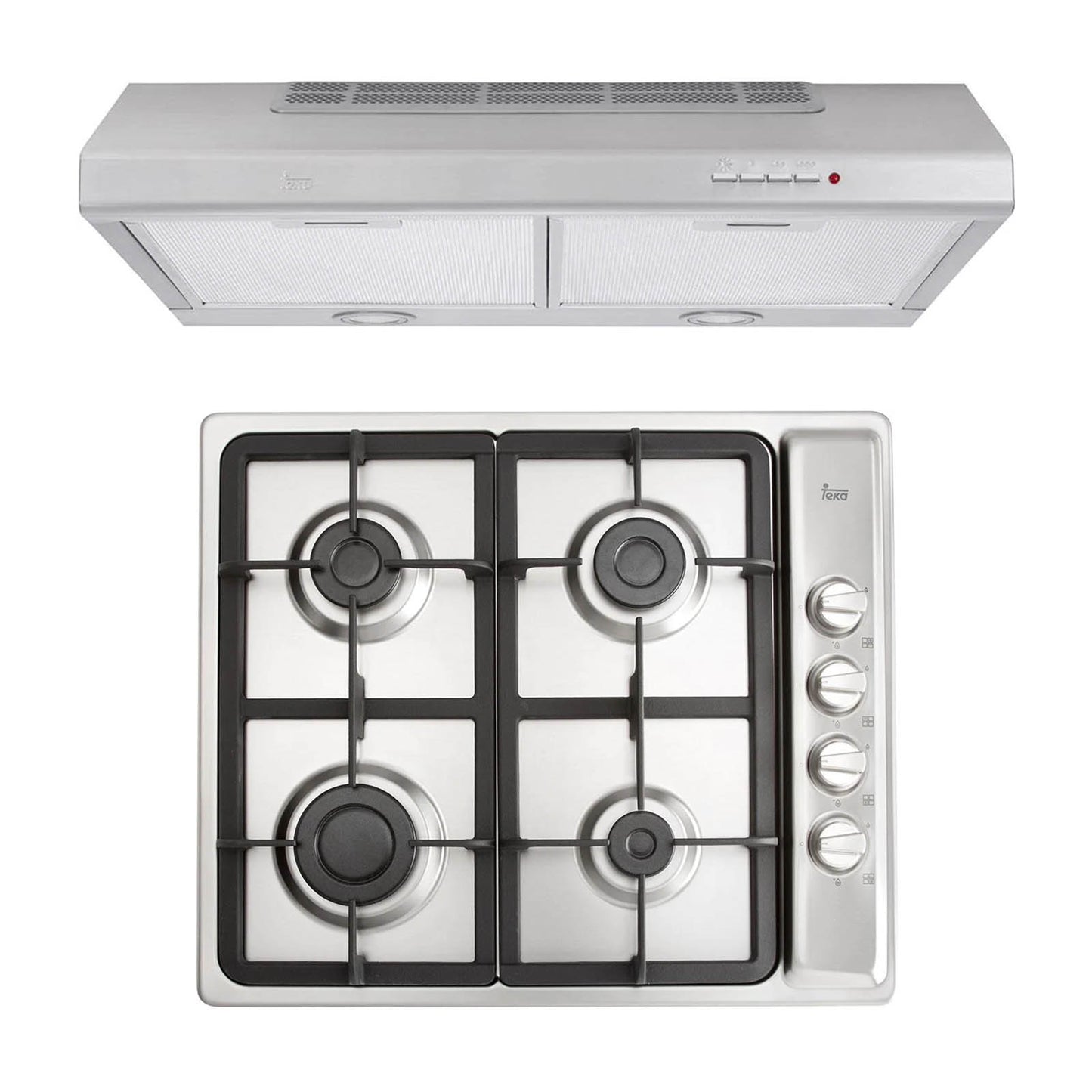 Combo Parrilla de Gas Empotrable + Campana Teka DUETTO PLUS-60