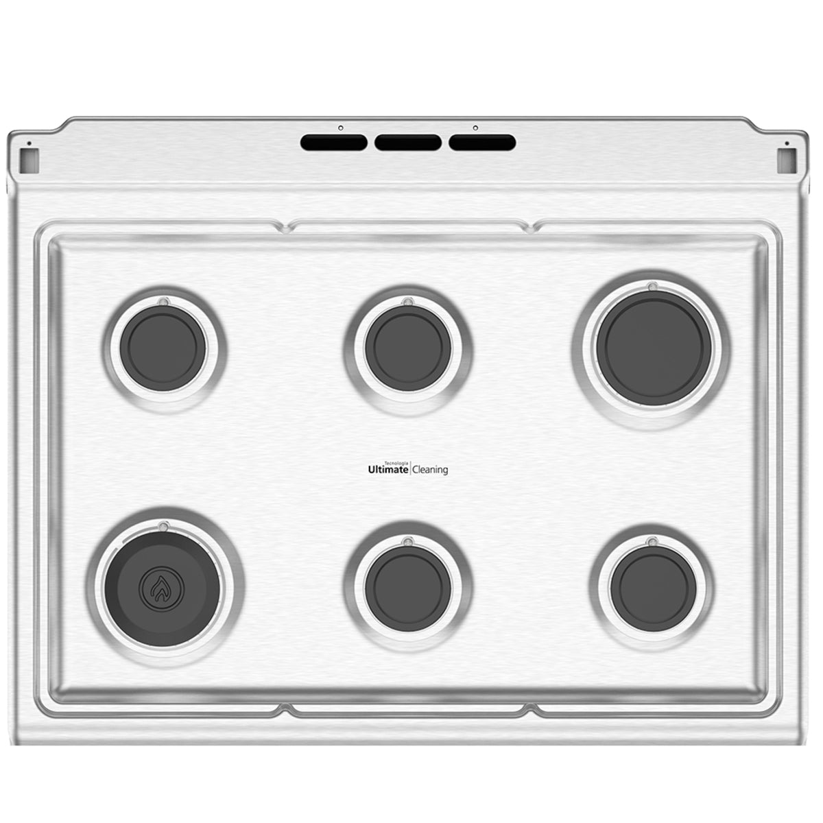Estufa de piso Mabe 76 cm (30") Inoxidable parrillas de fundición DEM7672CFIX1