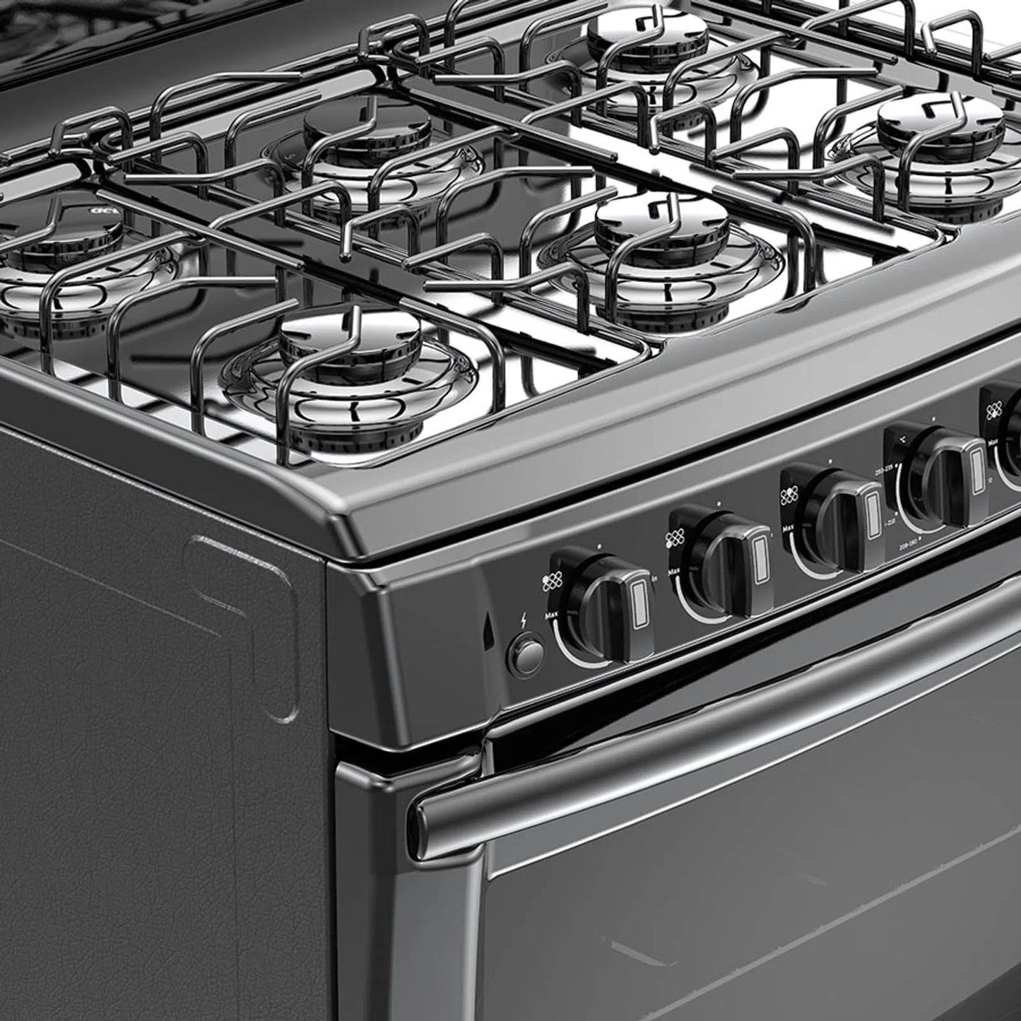 Estufa de Piso Acros 30 Pulgadas con 6 Quemadores AF5001ZNEGRO