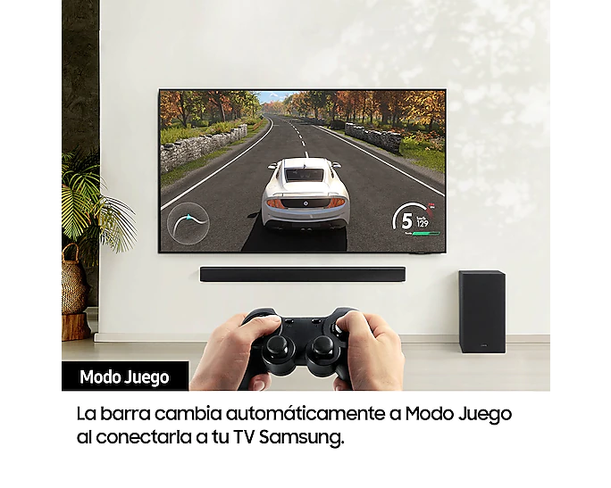 Barra de Sonido Samsung 2.1 Canales con Subwoofer Negro HW-B450