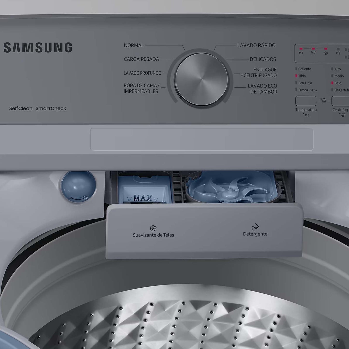 Lavadora Samsung 20 Kilos BubbleStorm Carga Superior WA20B3553GY