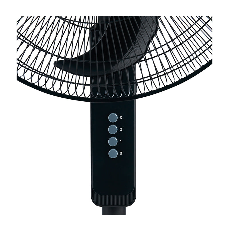 Ventilador de Pedestal Midea 18 Pulgadas Negro Power Cool MSF18B