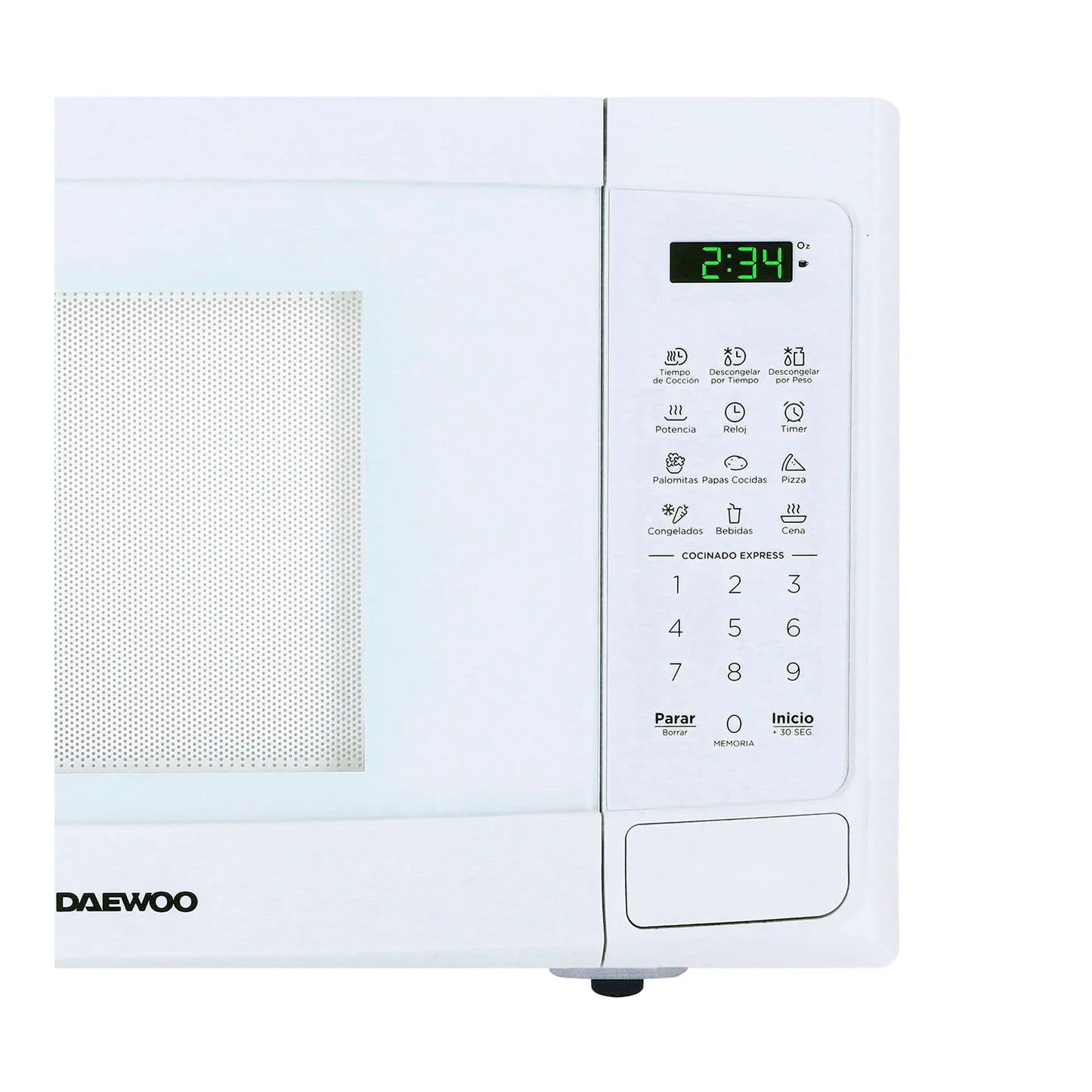 Horno de Microondas 1.1 Pies Cúbicos Daewoo DMDP11S2BW