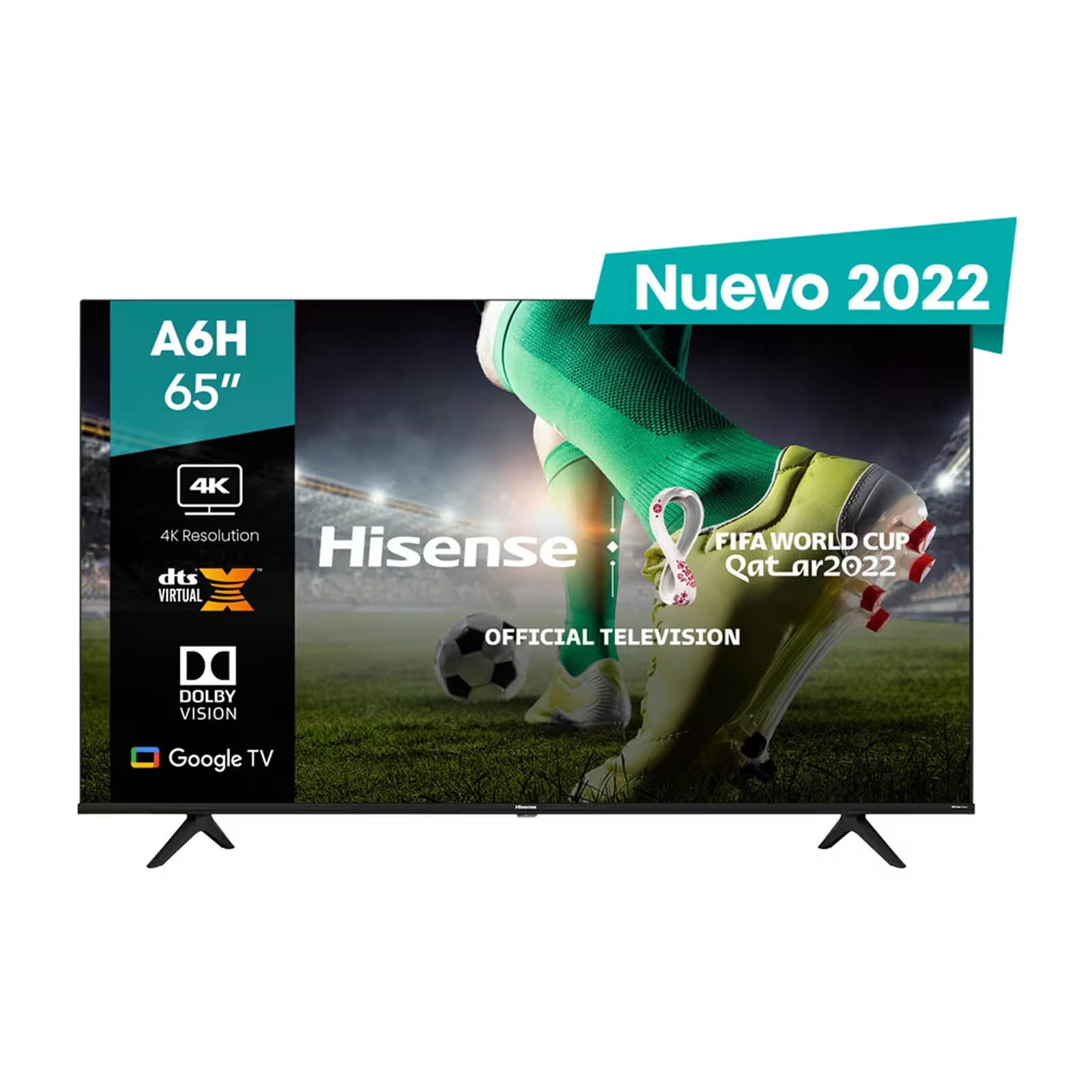 Pantalla 65 Pulgadas Hisense LED Google TV 4K Ultra HD 65A6H – MegaAudio