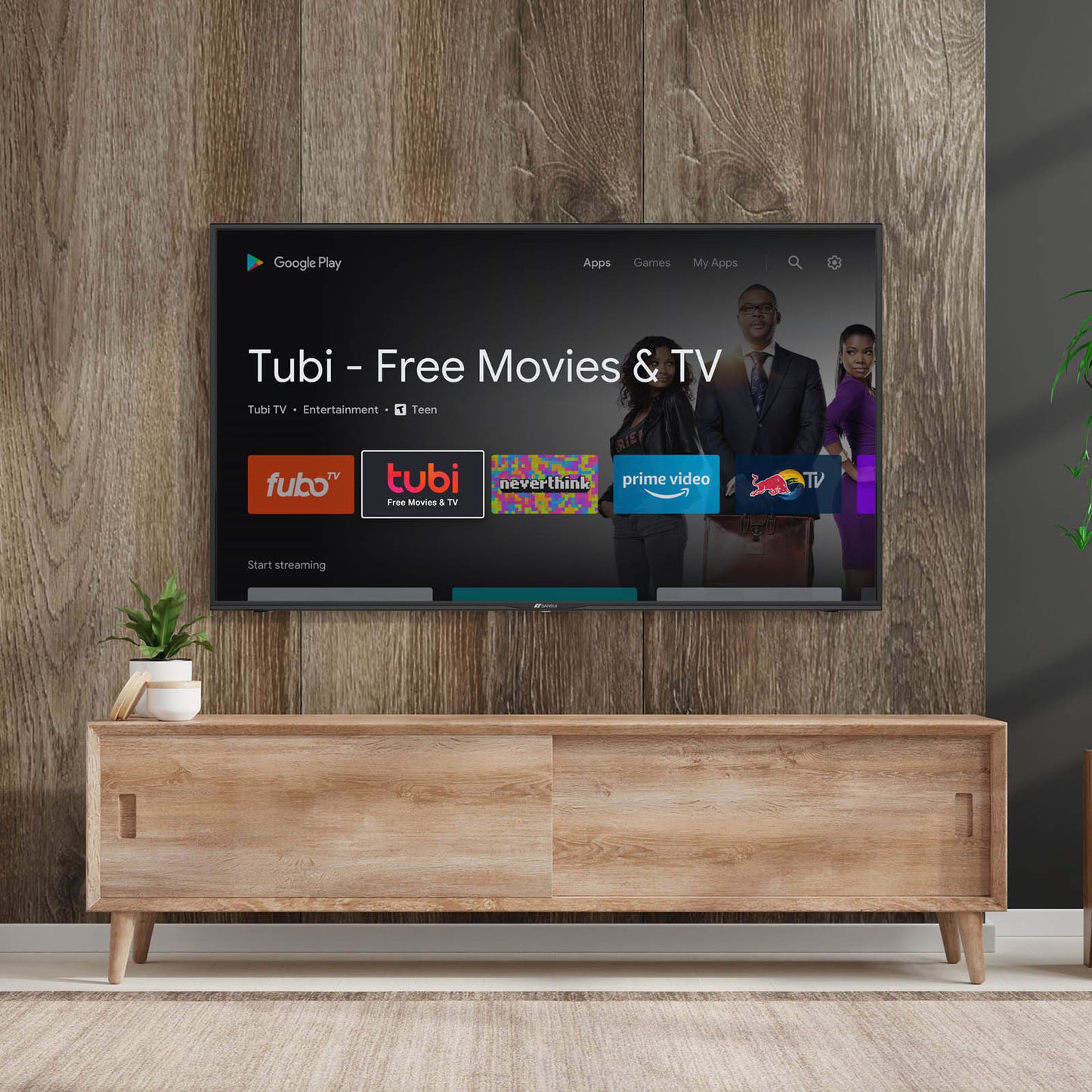 Televisión Pantalla 50 Pulgadas Sansui Android TV 4K UHD SMX-50F3UAD