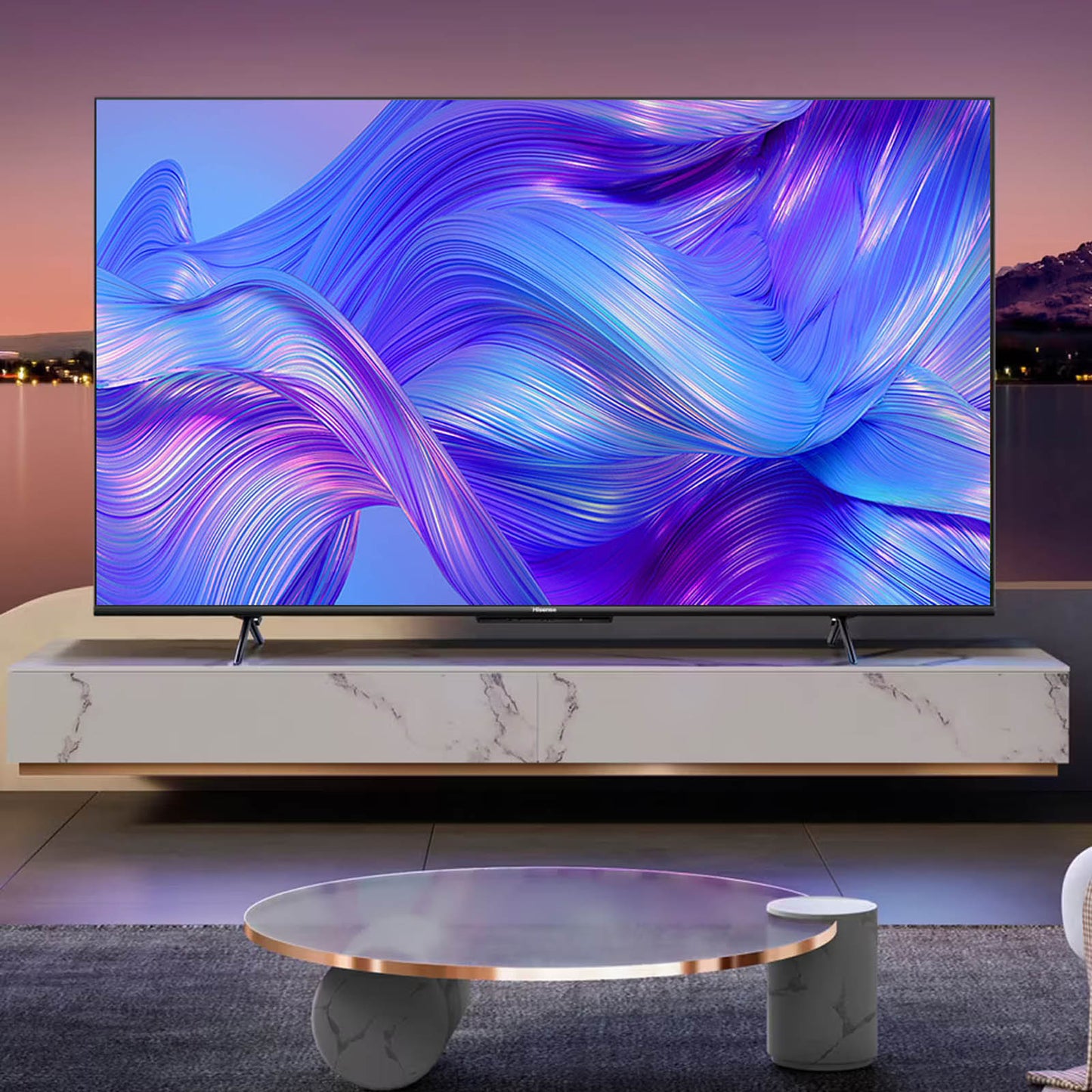 Televisión Pantalla 55 Pulgadas Hisense QLED Google TV 4K UHD 55U6H